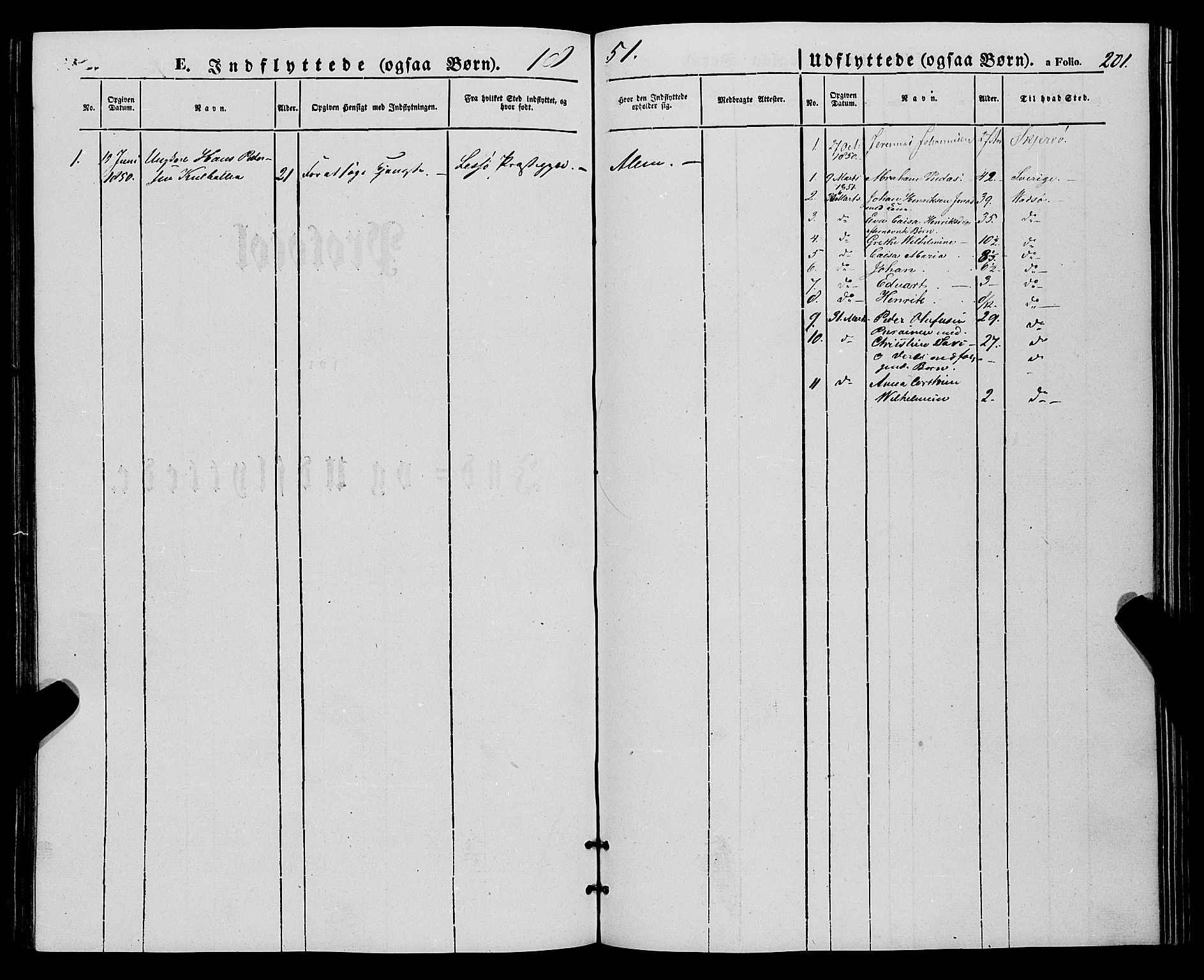 Talvik sokneprestkontor, SATØ/S-1337/H/Ha/L0016kirke: Parish register (official) no. 16, 1847-1857, p. 201
