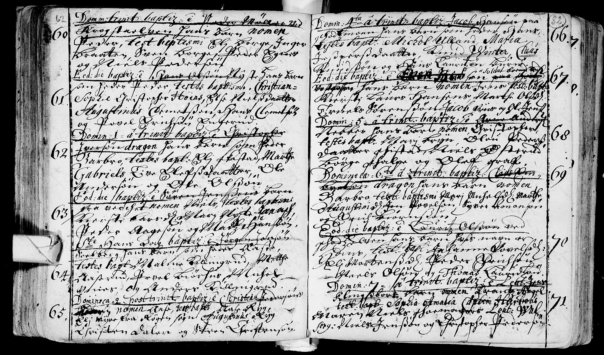 Eiker kirkebøker, SAKO/A-4/F/Fa/L0002: Parish register (official) no. I 2, 1705-1724, p. 82
