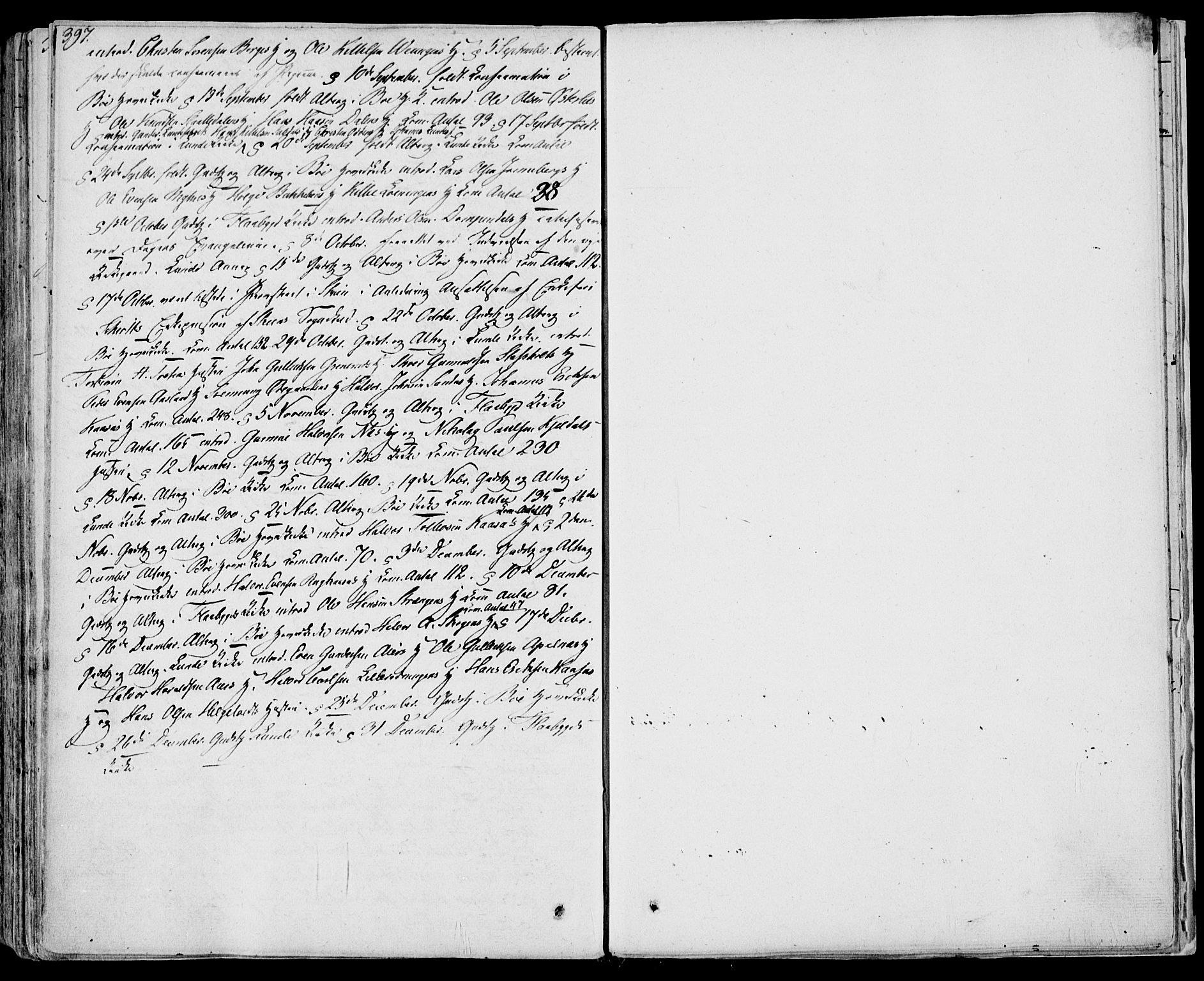 Bø kirkebøker, SAKO/A-257/F/Fa/L0007: Parish register (official) no. 7, 1831-1848, p. 397