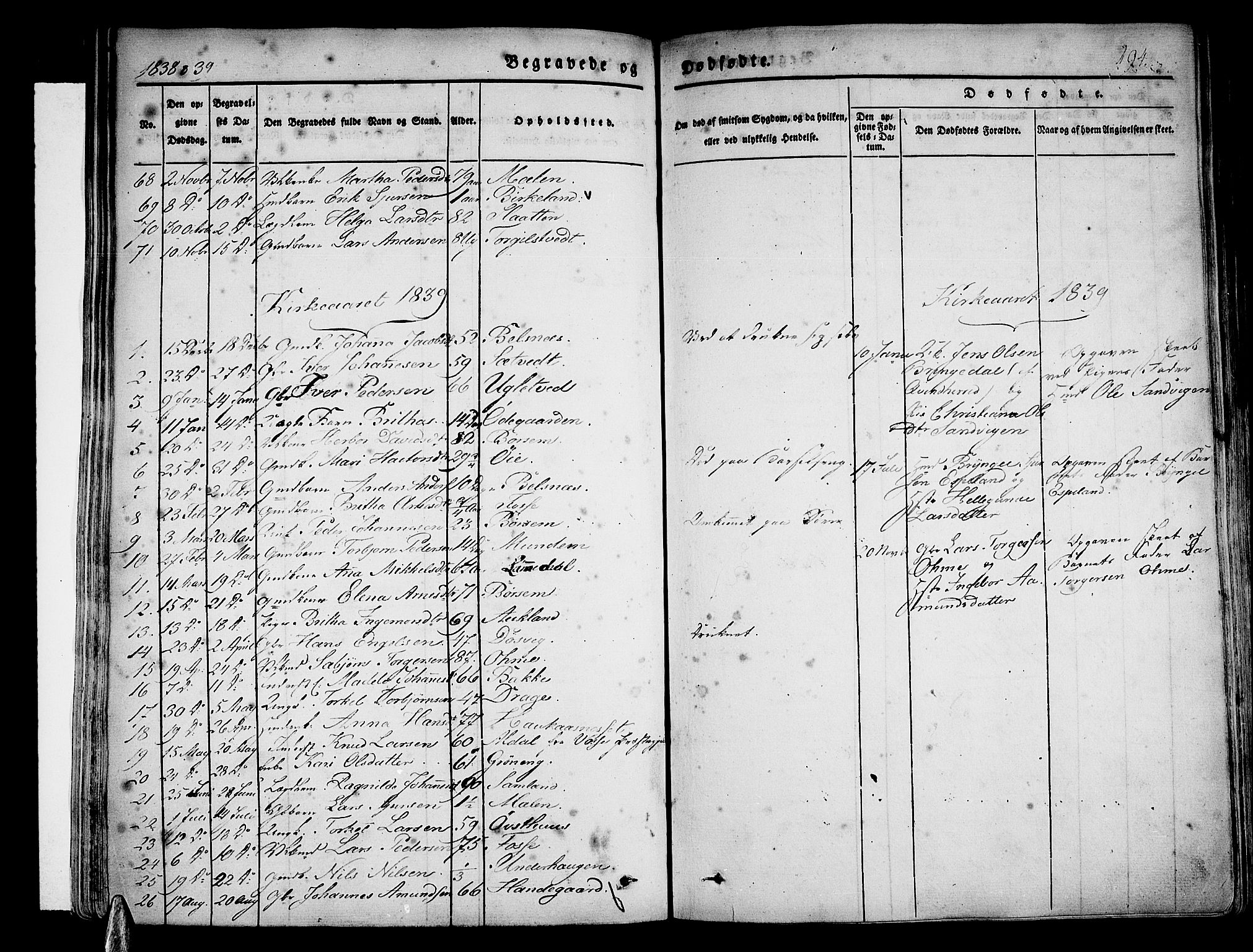 Strandebarm sokneprestembete, SAB/A-78401/H/Haa: Parish register (official) no. A 6, 1826-1843, p. 294