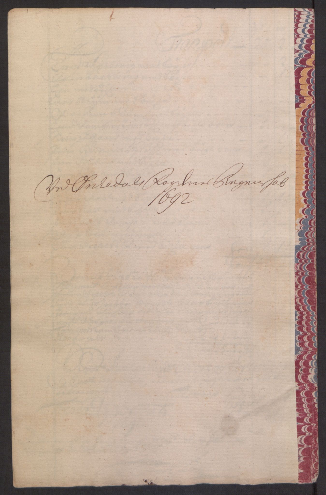 Rentekammeret inntil 1814, Reviderte regnskaper, Fogderegnskap, RA/EA-4092/R58/L3937: Fogderegnskap Orkdal, 1691-1692, p. 339