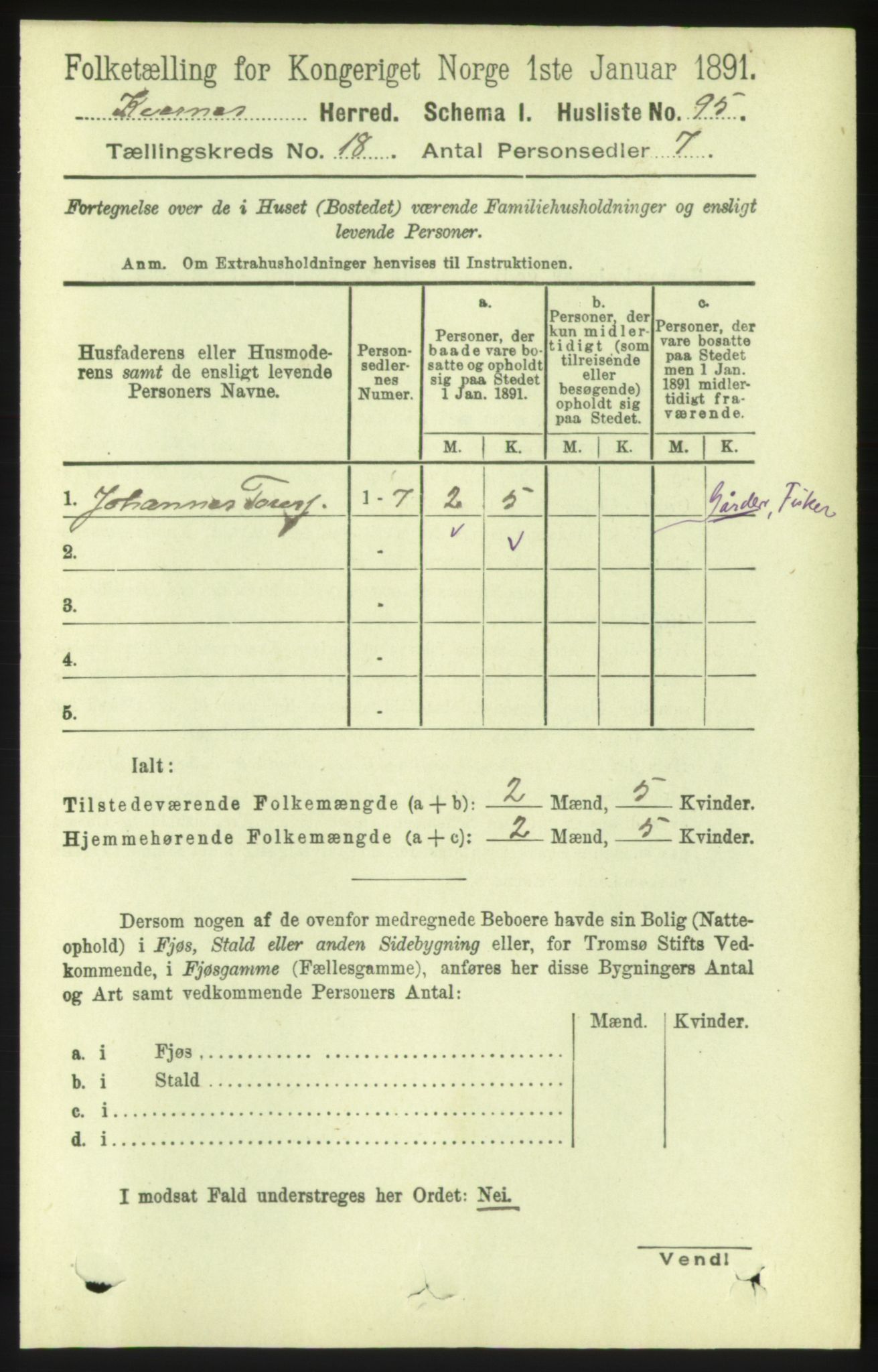 RA, 1891 census for 1553 Kvernes, 1891, p. 7748