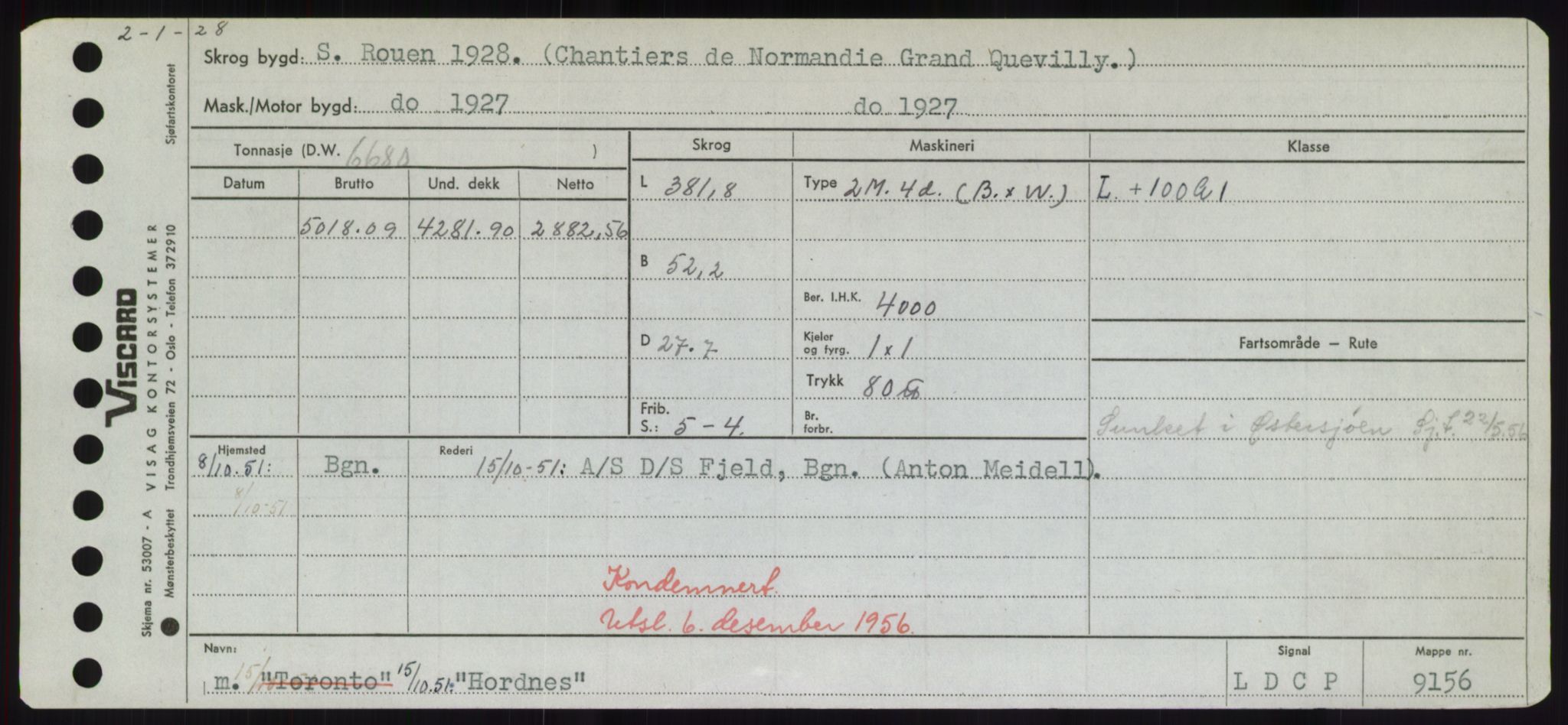 Sjøfartsdirektoratet med forløpere, Skipsmålingen, RA/S-1627/H/Hd/L0017: Fartøy, Holi-Hå, p. 75