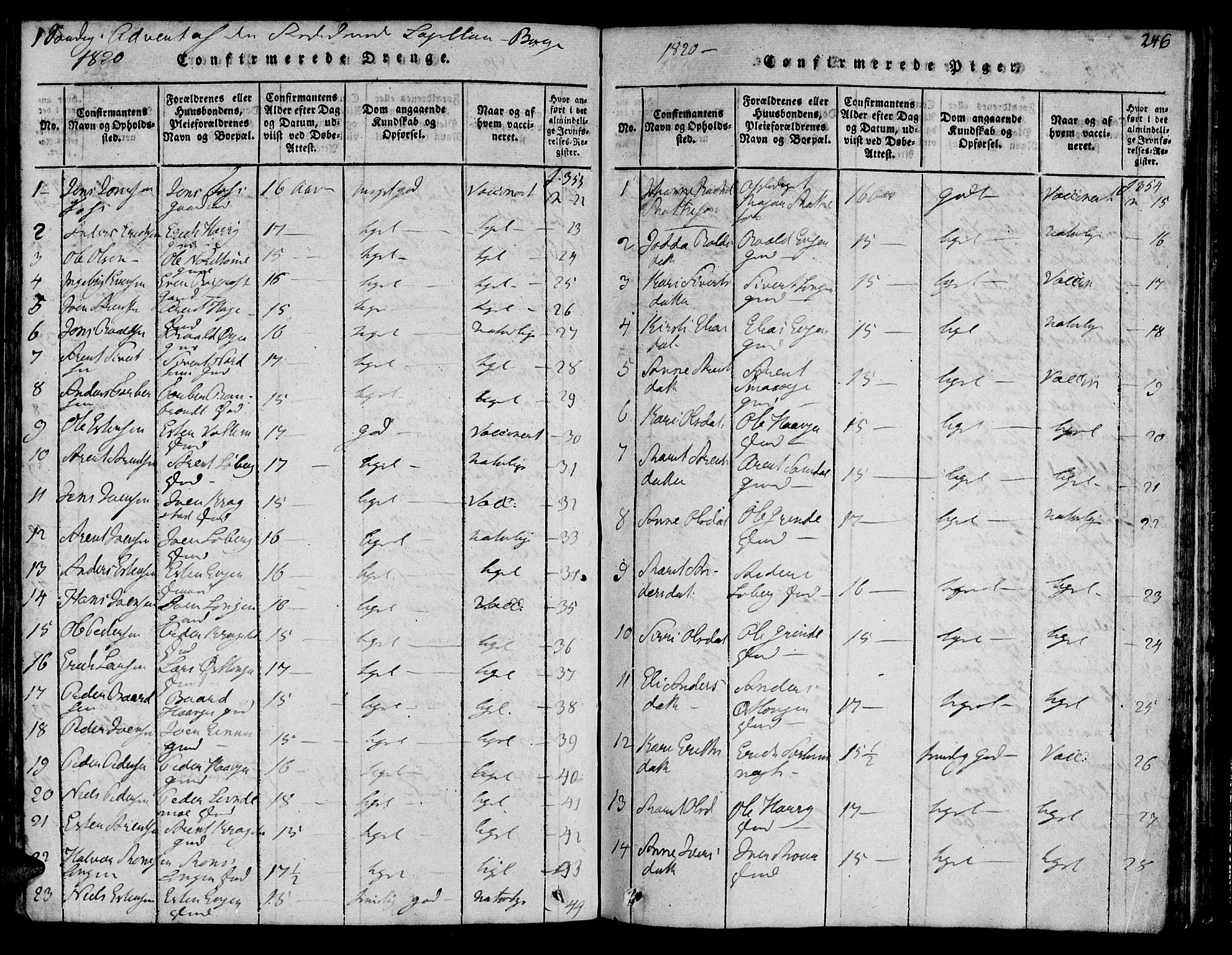 Ministerialprotokoller, klokkerbøker og fødselsregistre - Sør-Trøndelag, SAT/A-1456/692/L1102: Parish register (official) no. 692A02, 1816-1842, p. 246