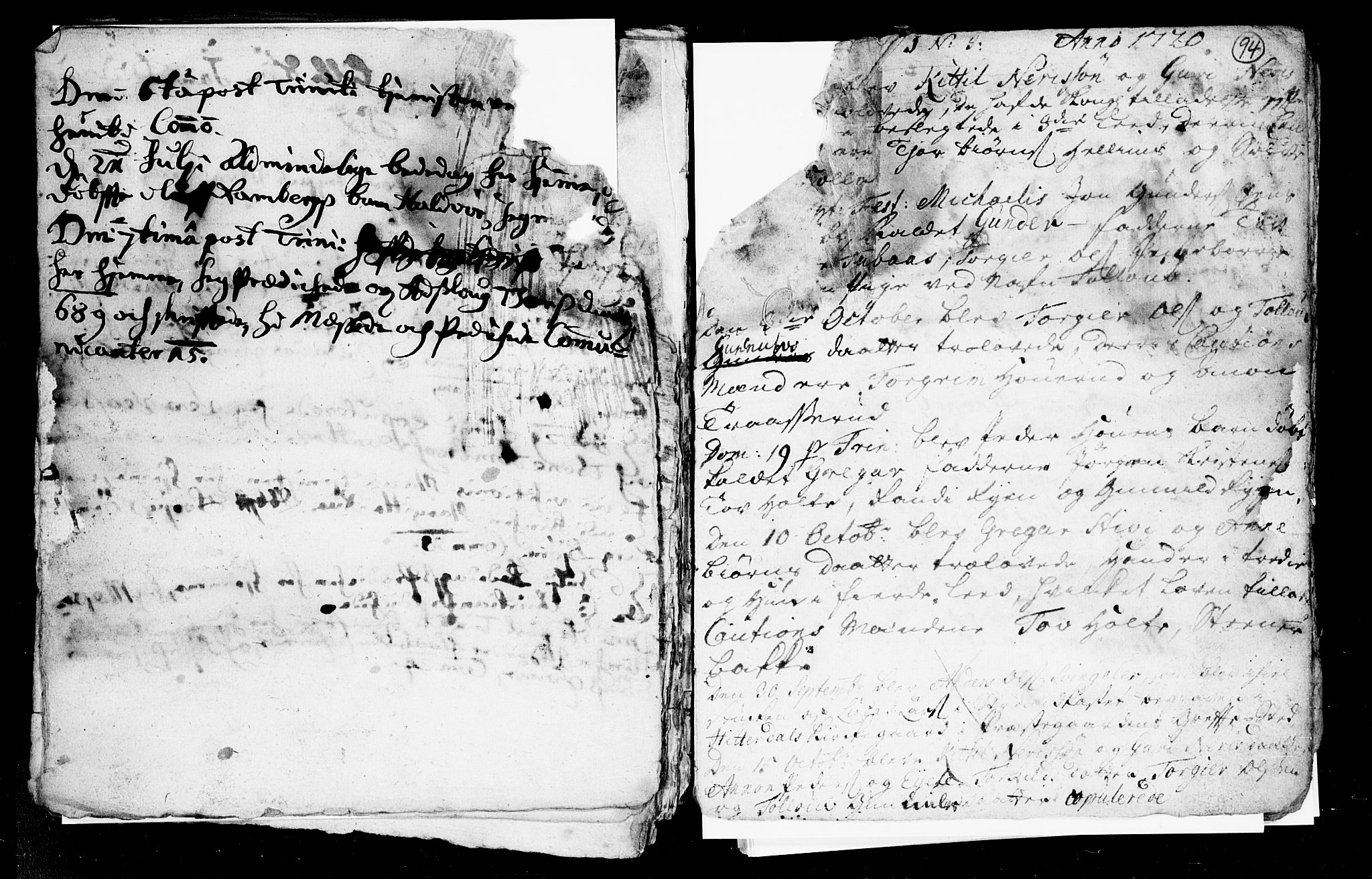 Heddal kirkebøker, SAKO/A-268/F/Fa/L0002: Parish register (official) no. I 2, 1699-1722, p. 94