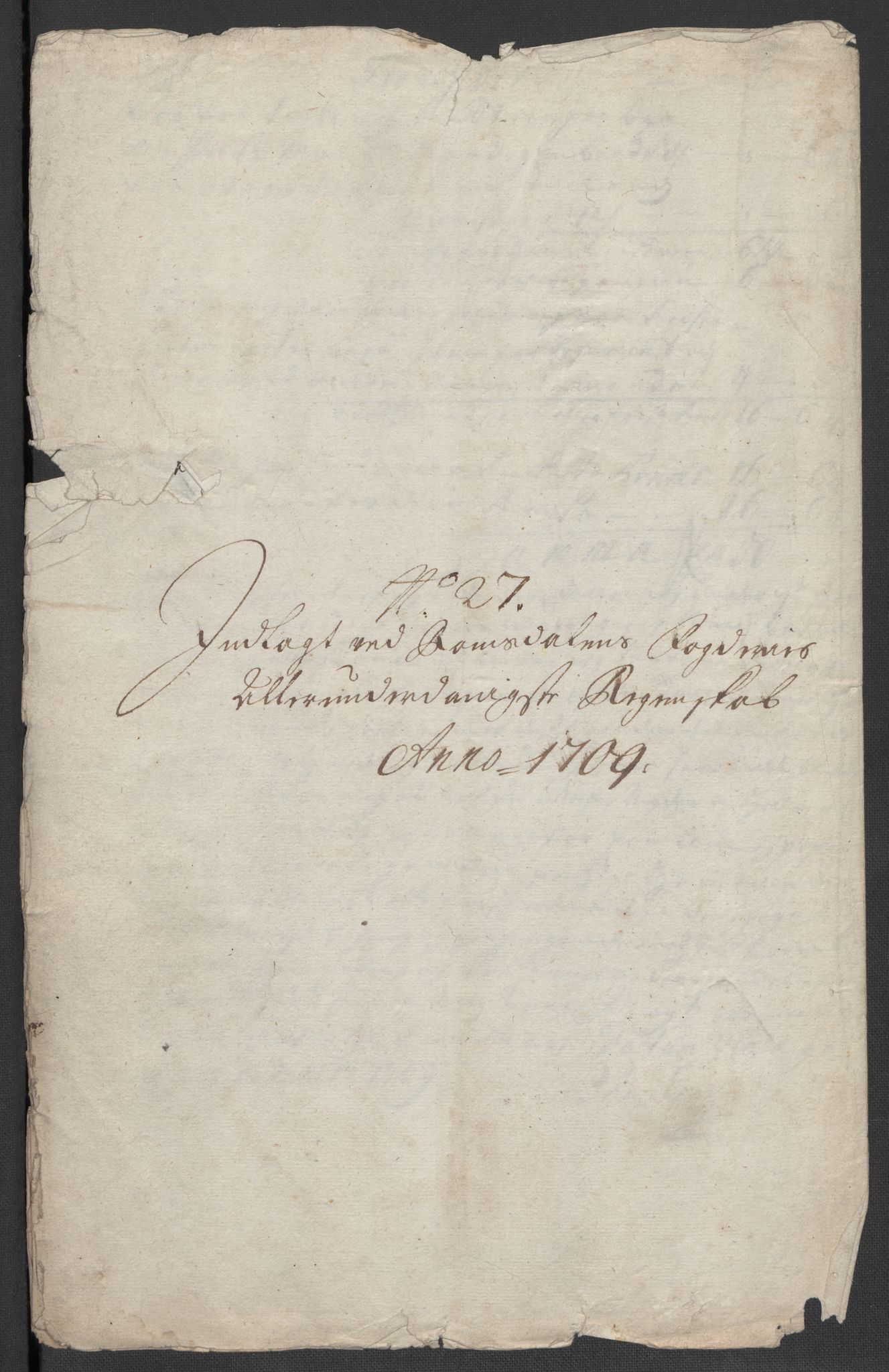 Rentekammeret inntil 1814, Reviderte regnskaper, Fogderegnskap, RA/EA-4092/R55/L3659: Fogderegnskap Romsdal, 1709-1710, p. 187