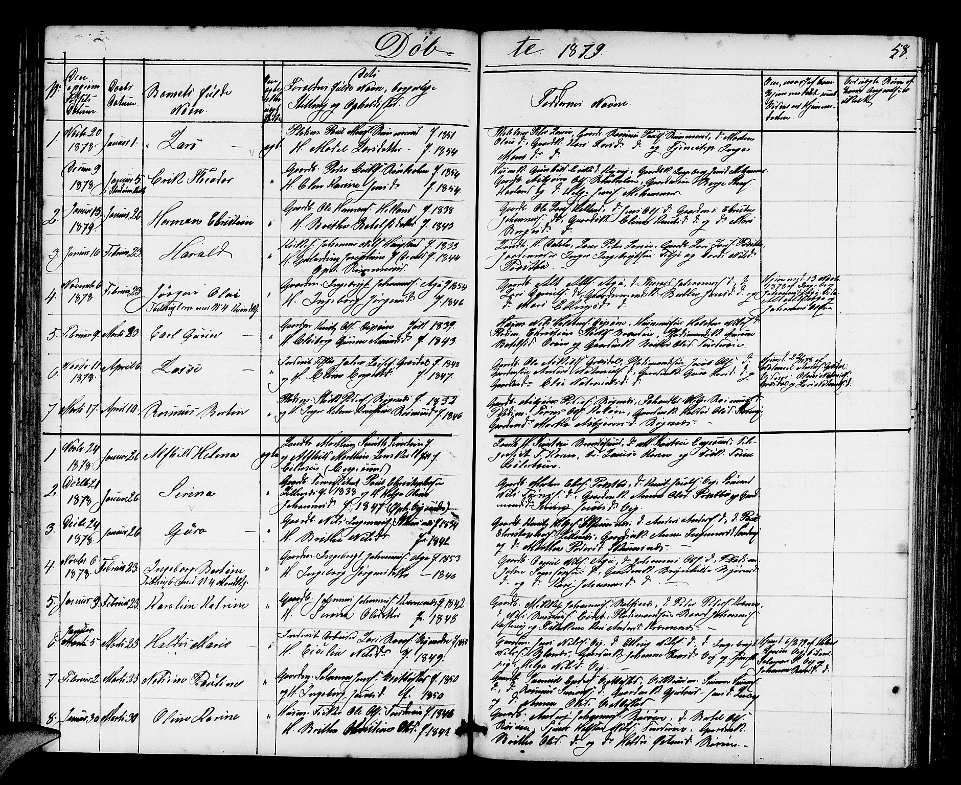 Fitjar sokneprestembete, AV/SAB-A-99926: Parish register (copy) no. A 1, 1864-1886, p. 58