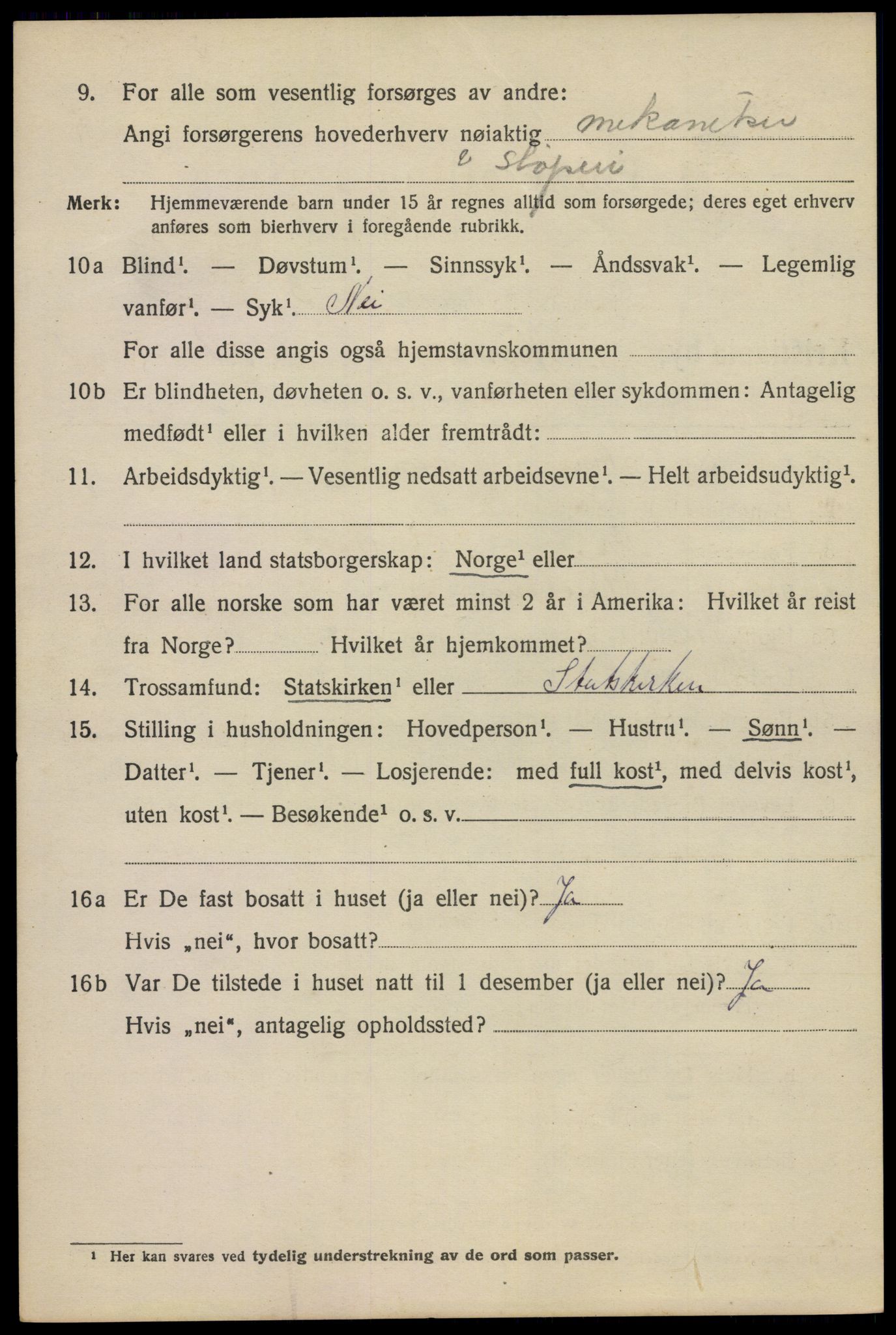 SAO, 1920 census for Kristiania, 1920, p. 417110