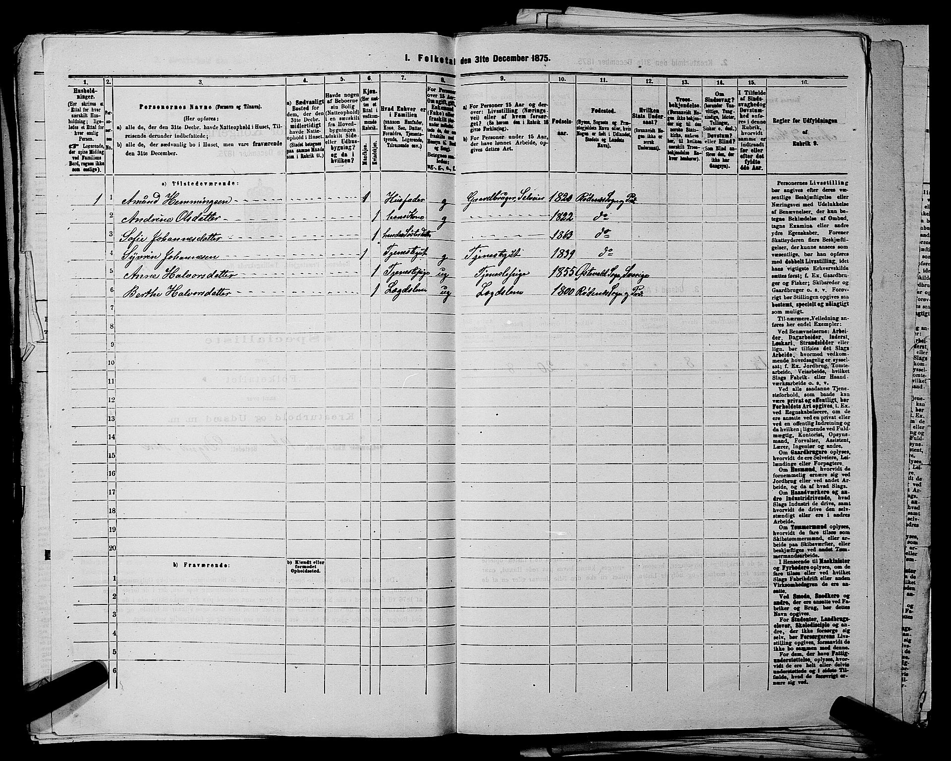 RA, 1875 census for 0120P Rødenes, 1875, p. 180