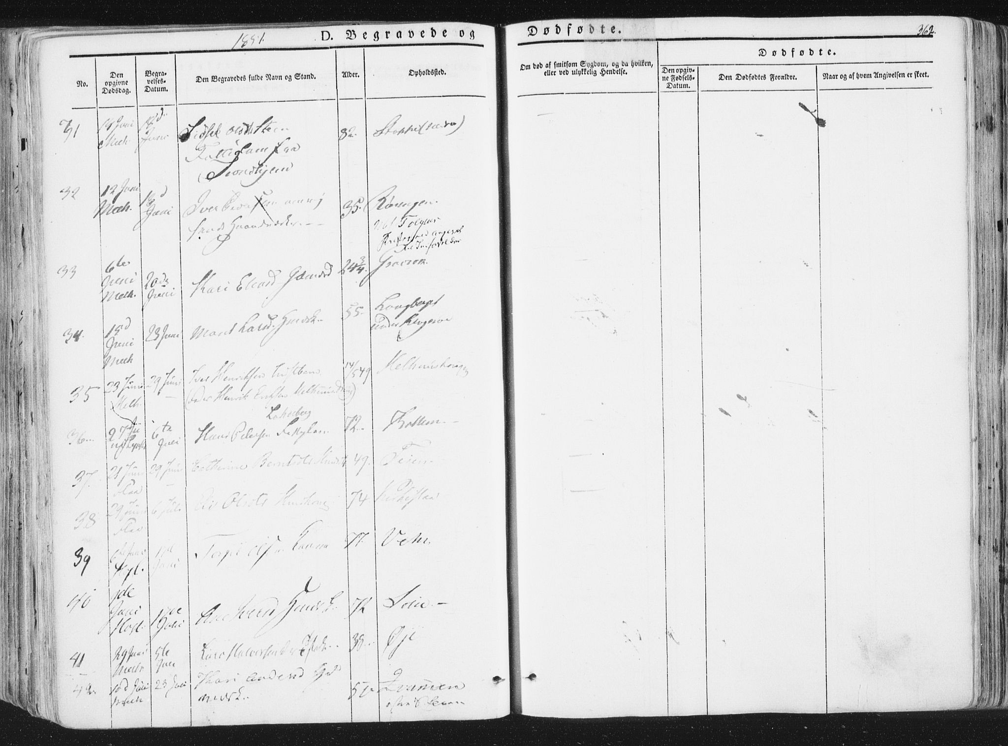 Ministerialprotokoller, klokkerbøker og fødselsregistre - Sør-Trøndelag, SAT/A-1456/691/L1074: Parish register (official) no. 691A06, 1842-1852, p. 362