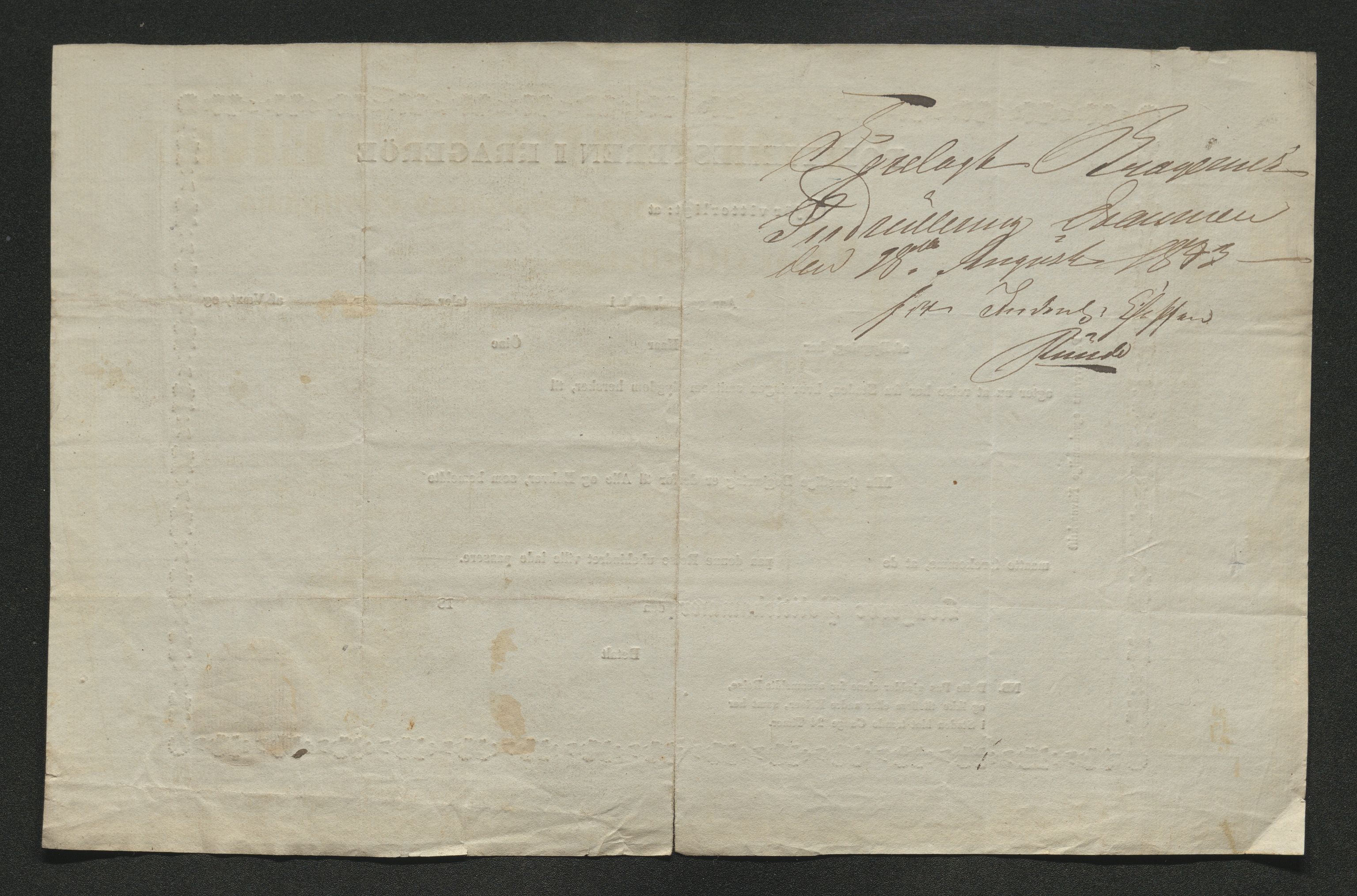 Drammen politikammer, SAKO/A-623/I/Ia/Iab/L0007: Innleverte pass, 1843-1844, p. 244