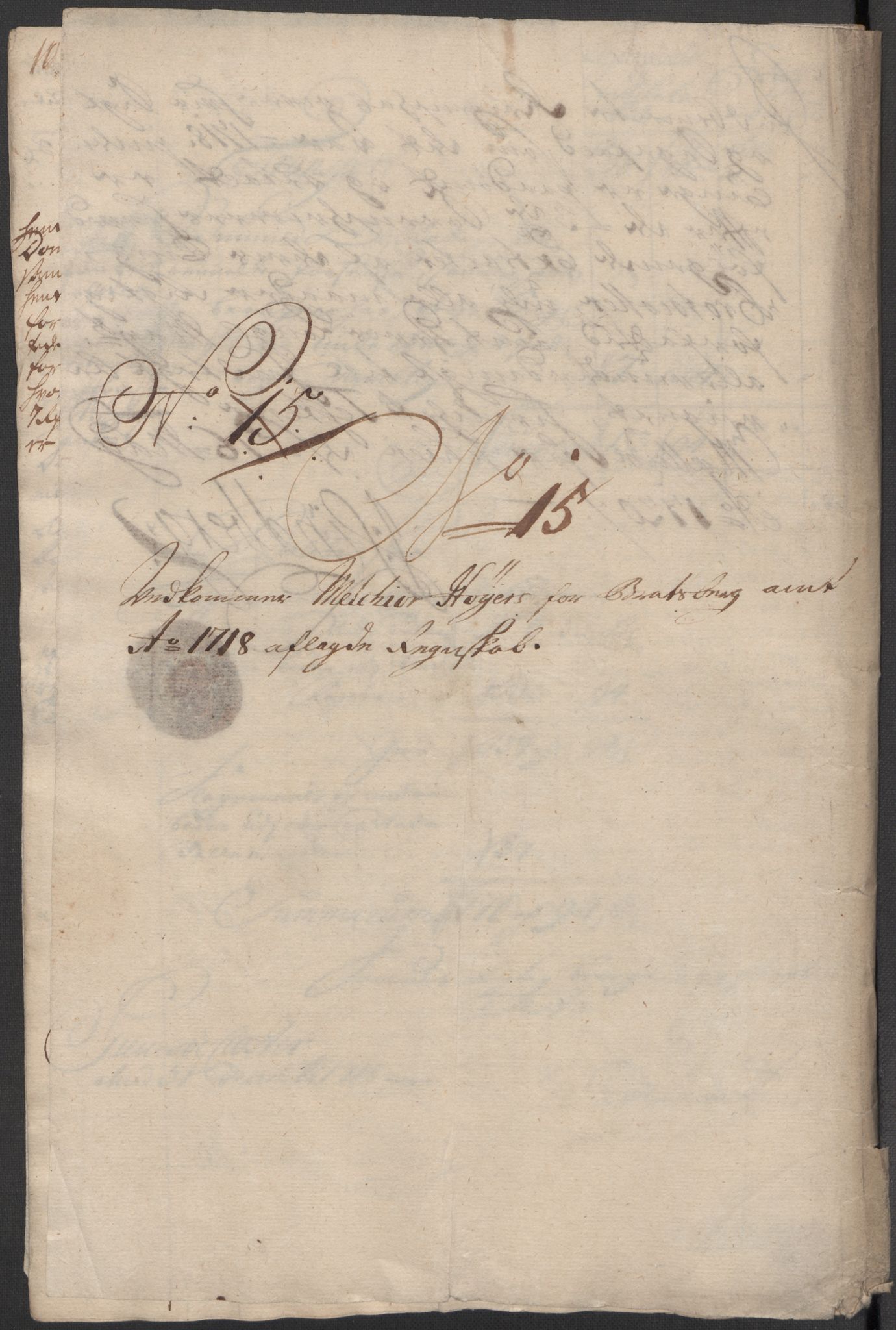 Rentekammeret inntil 1814, Reviderte regnskaper, Fogderegnskap, AV/RA-EA-4092/R36/L2130: Fogderegnskap Øvre og Nedre Telemark og Bamble, 1718, p. 212