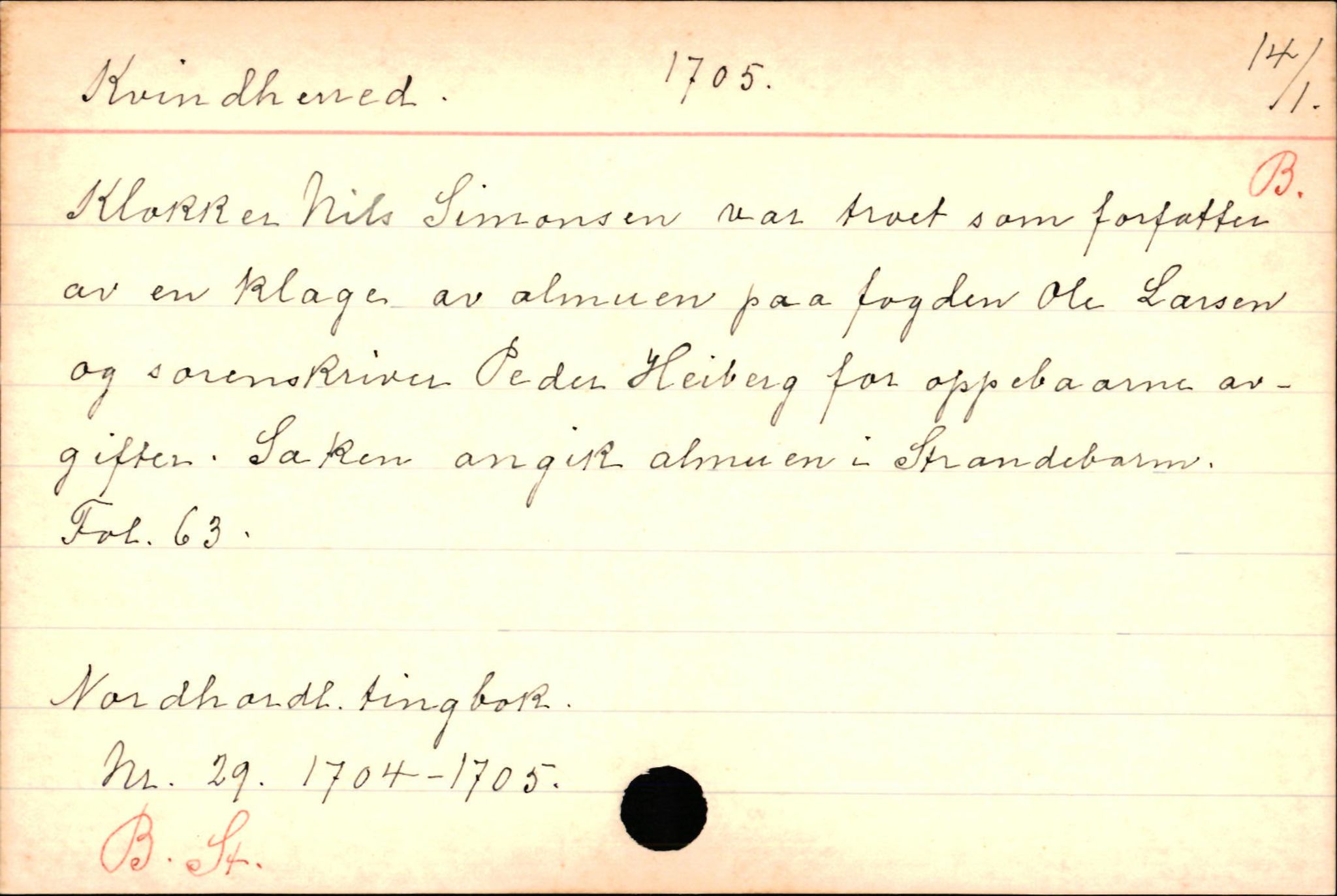 Haugen, Johannes - lærer, AV/SAB-SAB/PA-0036/01/L0001: Om klokkere og lærere, 1521-1904, p. 3442
