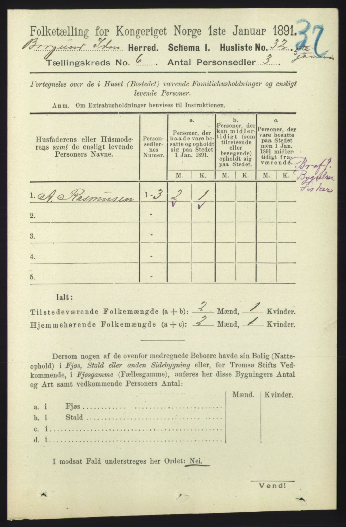 RA, 1891 census for 1531 Borgund, 1891, p. 1562