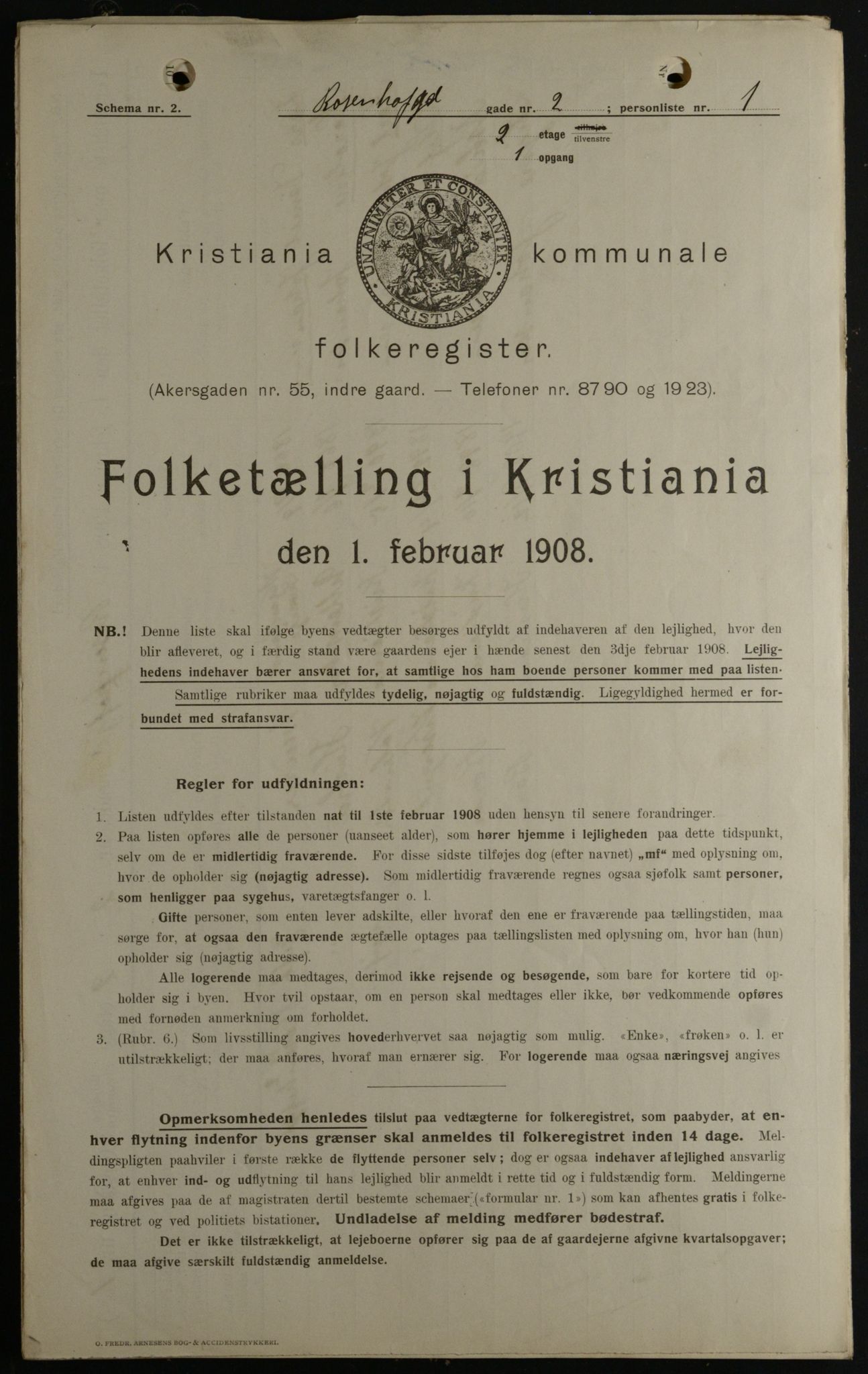 OBA, Municipal Census 1908 for Kristiania, 1908, p. 75188