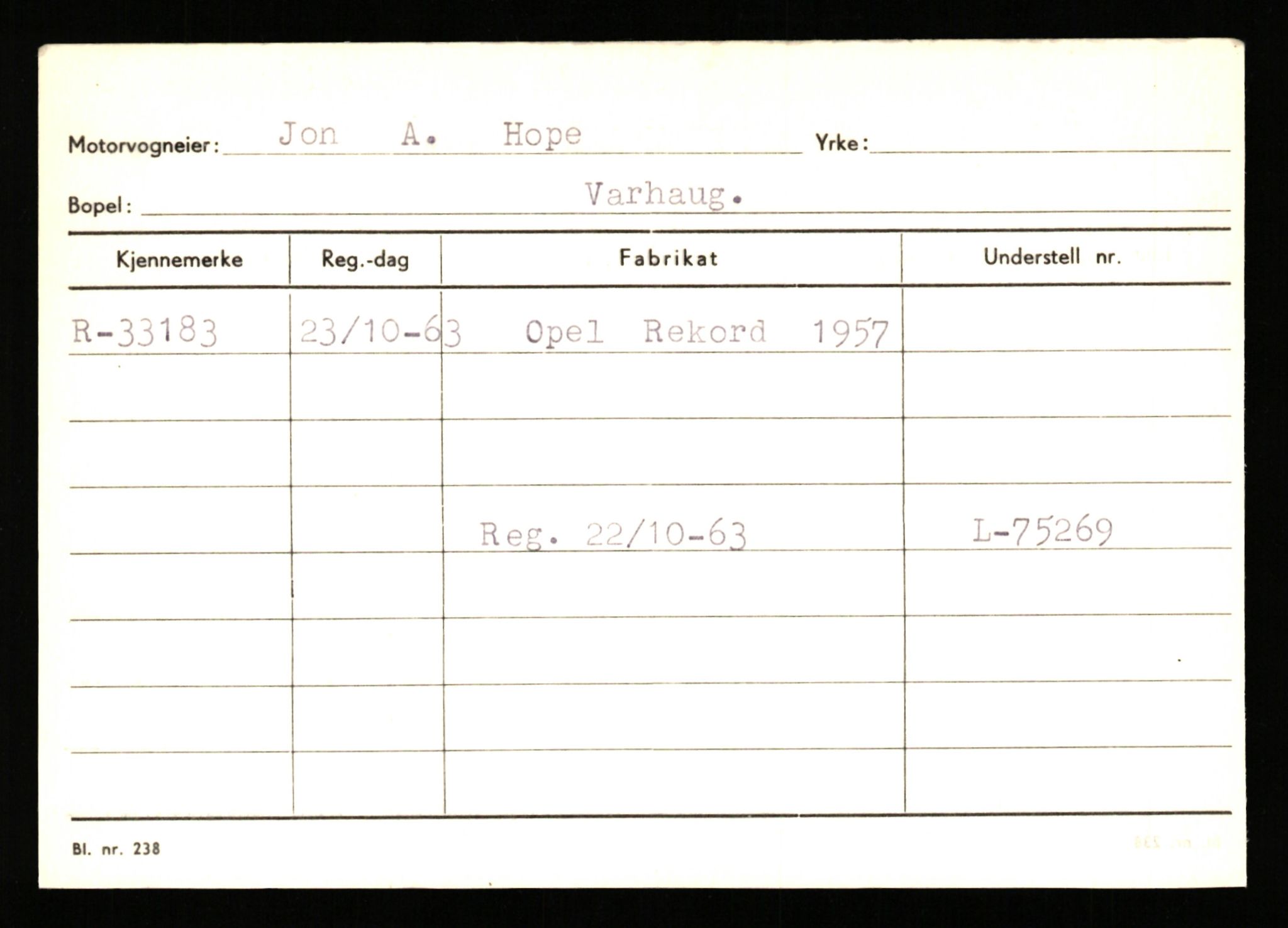 Stavanger trafikkstasjon, AV/SAST-A-101942/0/G/L0005: Registreringsnummer: 23000 - 34245, 1930-1971, p. 3152