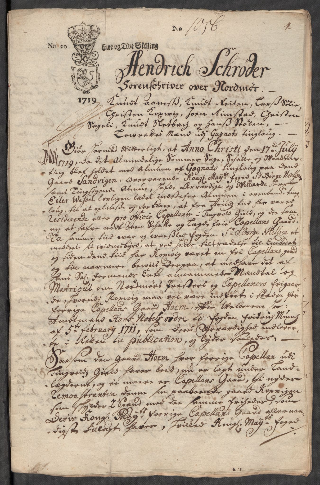 Rentekammeret inntil 1814, Reviderte regnskaper, Fogderegnskap, RA/EA-4092/R56/L3750: Fogderegnskap Nordmøre, 1717, p. 336
