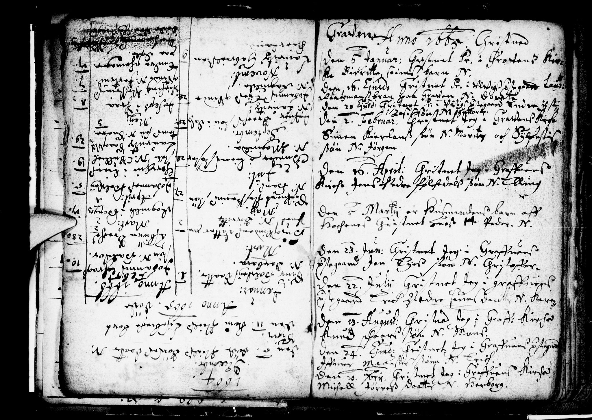 Ulvik sokneprestembete, SAB/A-78801/H/Haa: Parish register (official) no. A 1, 1664-1685, p. 1