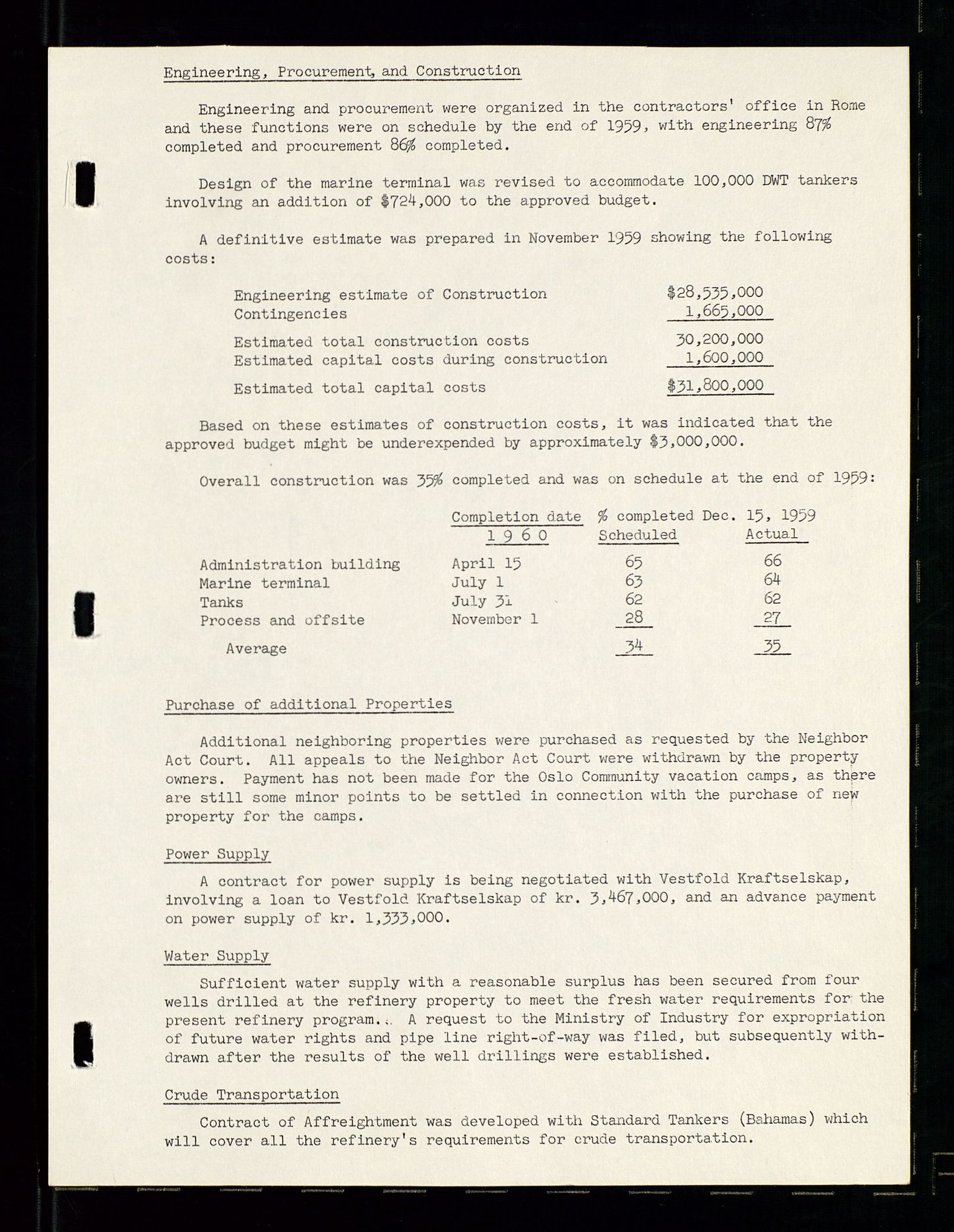 PA 1537 - A/S Essoraffineriet Norge, AV/SAST-A-101957/A/Aa/L0001/0002: Styremøter / Shareholder meetings, board meetings, by laws (vedtekter), 1957-1960, p. 32