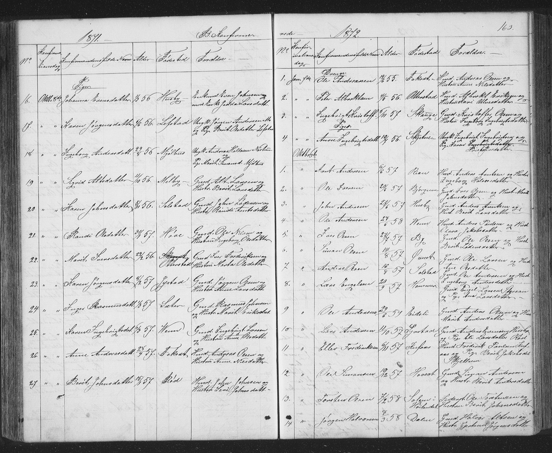 Ministerialprotokoller, klokkerbøker og fødselsregistre - Sør-Trøndelag, SAT/A-1456/667/L0798: Parish register (copy) no. 667C03, 1867-1929, p. 163