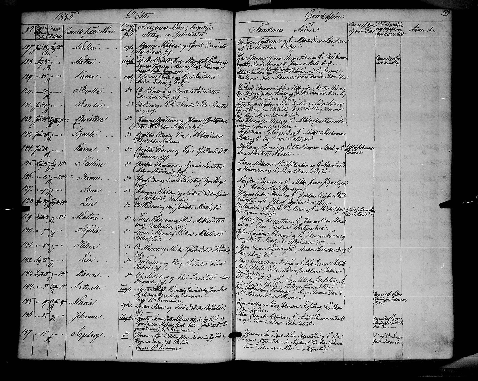 Ringsaker prestekontor, AV/SAH-PREST-014/K/Ka/L0009: Parish register (official) no. 9, 1850-1860, p. 139