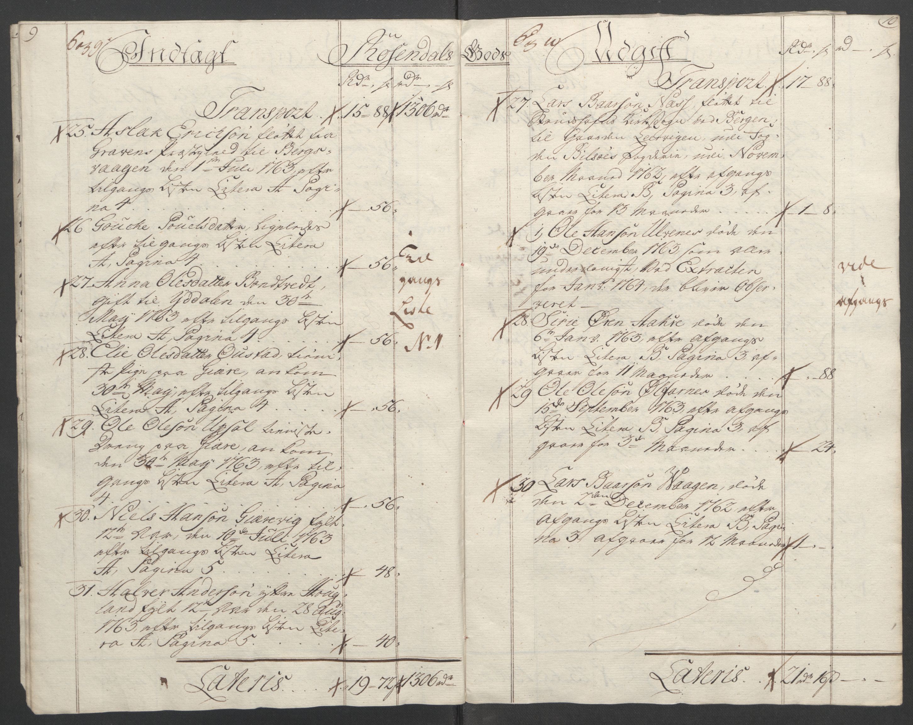 Rentekammeret inntil 1814, Reviderte regnskaper, Fogderegnskap, AV/RA-EA-4092/R49/L3157: Ekstraskatten Rosendal Baroni, 1762-1772, p. 21