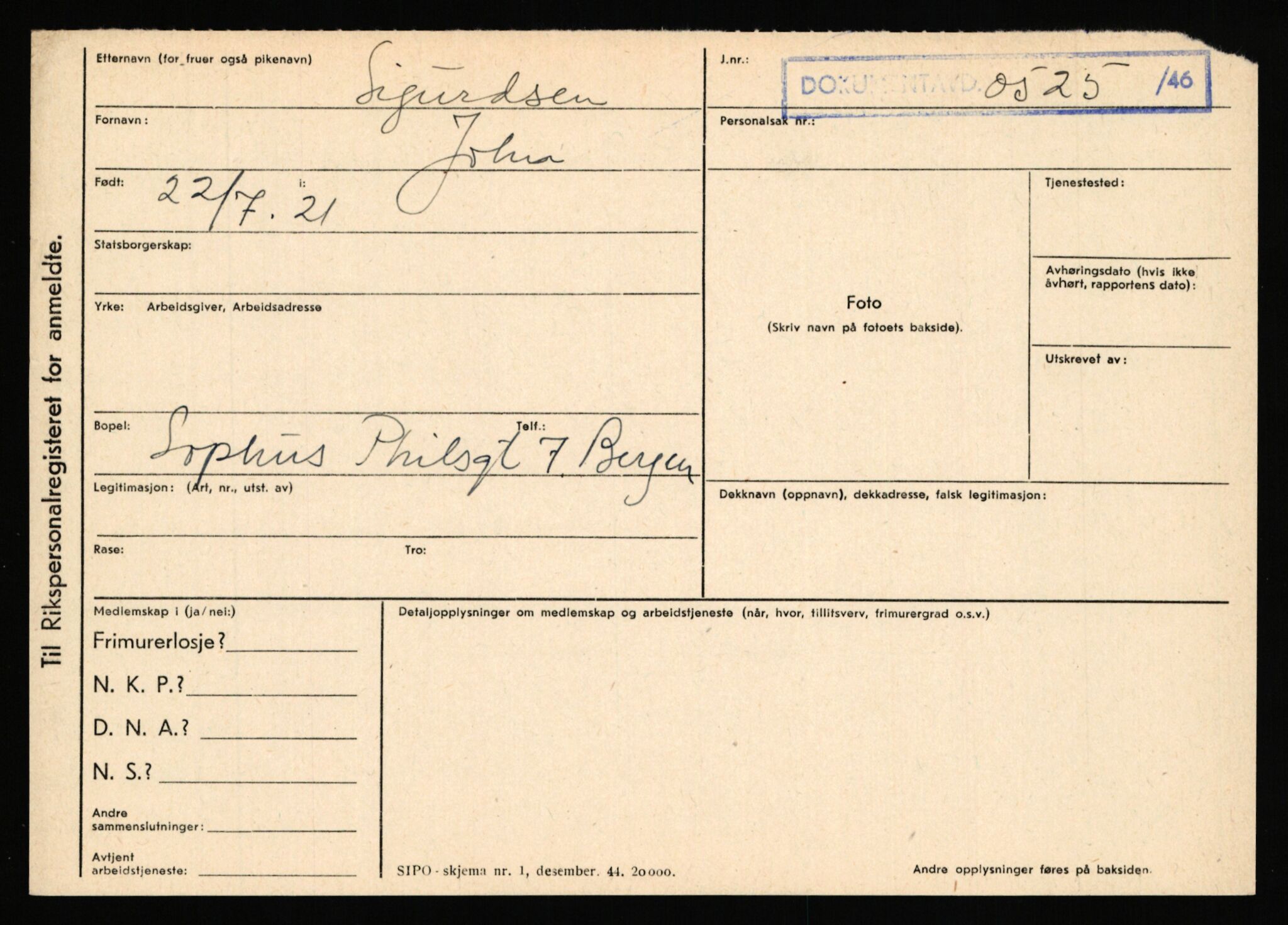 Statspolitiet - Hovedkontoret / Osloavdelingen, AV/RA-S-1329/C/Ca/L0014: Seterlien - Svartås, 1943-1945, p. 101