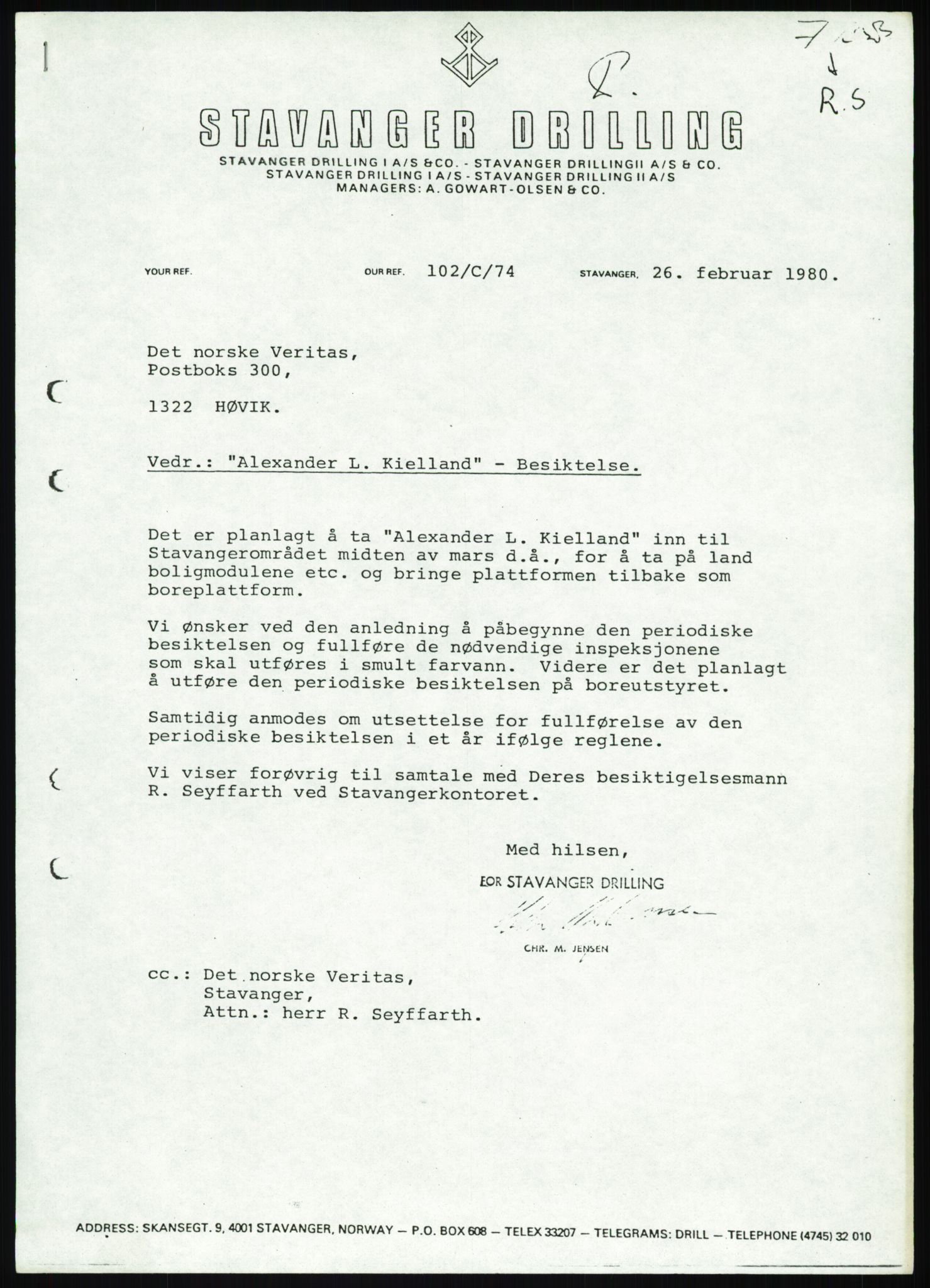 Justisdepartementet, Granskningskommisjonen ved Alexander Kielland-ulykken 27.3.1980, AV/RA-S-1165/D/L0025: I Det norske Veritas (Doku.liste + I6, I12, I18-I20, I29, I32-I33, I35, I37-I39, I42)/J Department of Energy (J11)/M Lloyds Register(M6, M8-M10)/T (T2-T3/ U Stabilitet (U1-U2)/V Forankring (V1-V3), 1980-1981, p. 242