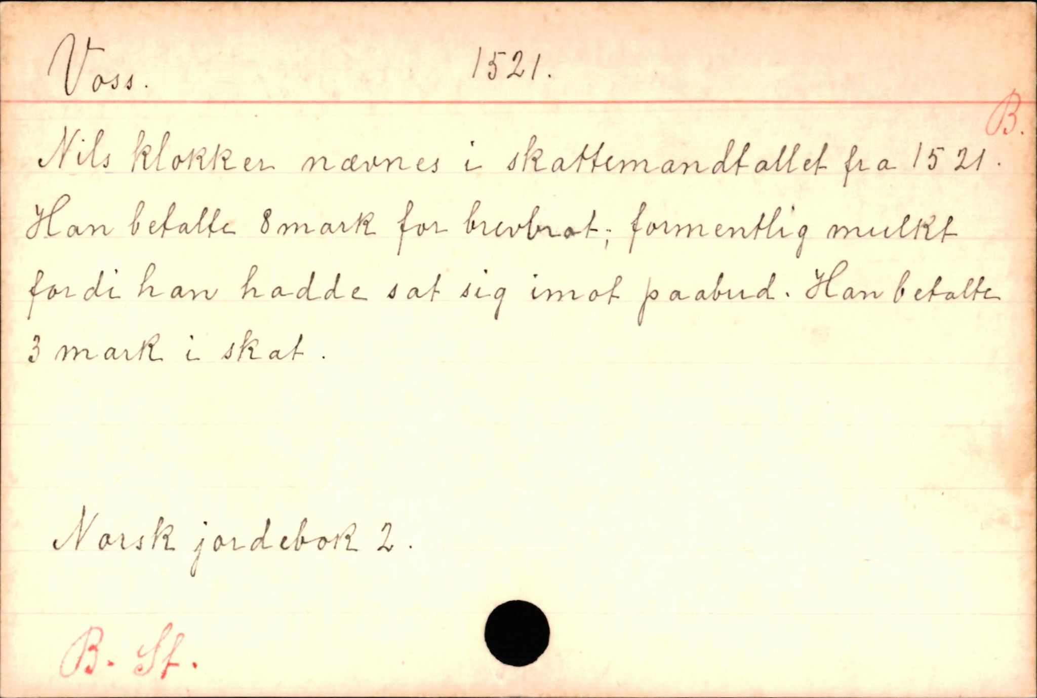 Haugen, Johannes - lærer, AV/SAB-SAB/PA-0036/01/L0001: Om klokkere og lærere, 1521-1904, p. 5824