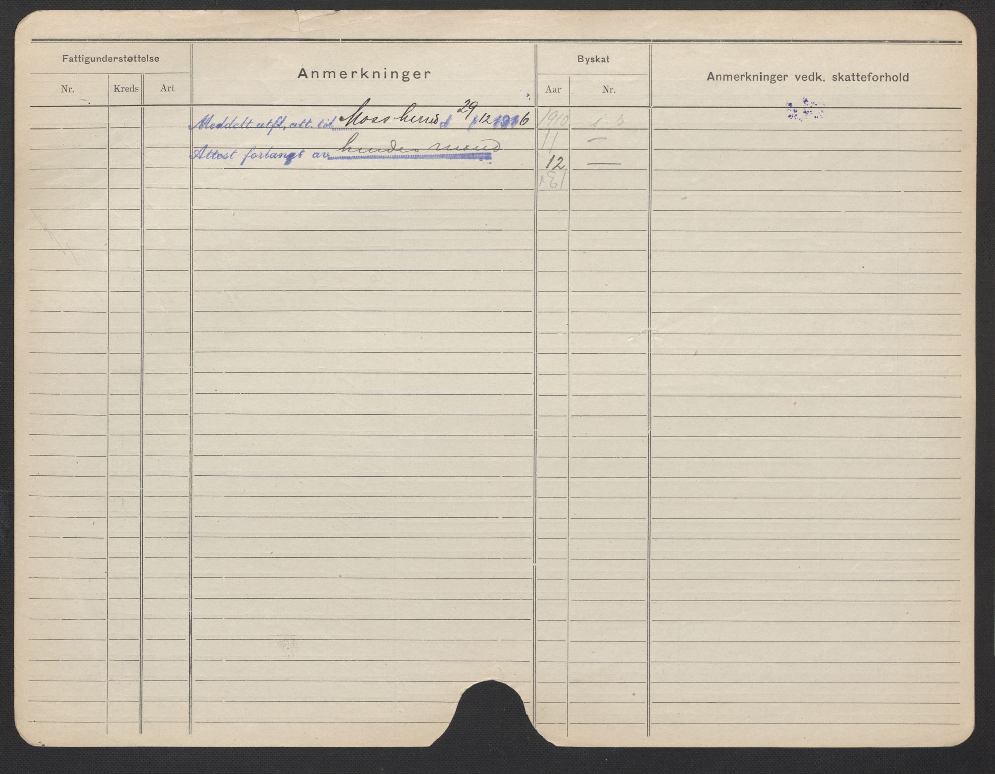 Oslo folkeregister, Registerkort, AV/SAO-A-11715/F/Fa/Fac/L0019: Kvinner, 1906-1914, p. 1024b