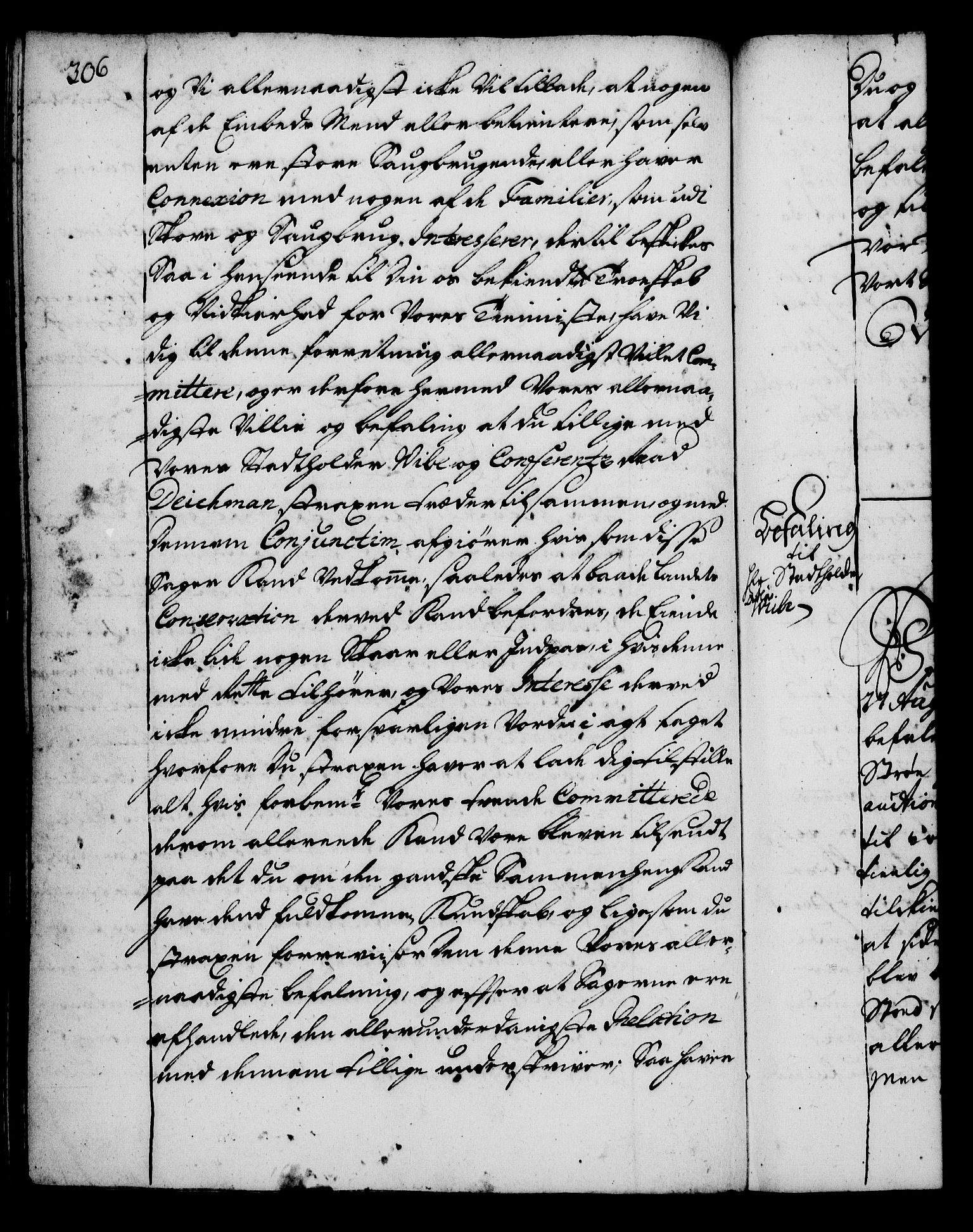 Rentekammeret, Kammerkanselliet, RA/EA-3111/G/Gg/Gga/L0002: Norsk ekspedisjonsprotokoll med register (merket RK 53.2), 1723-1727, p. 306