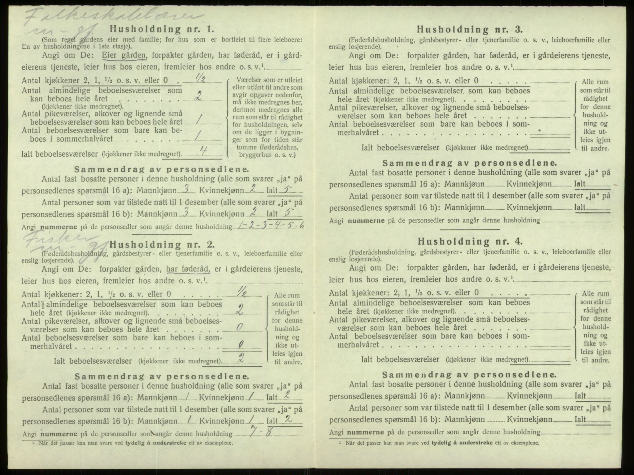 SAB, 1920 census for Davik, 1920, p. 696