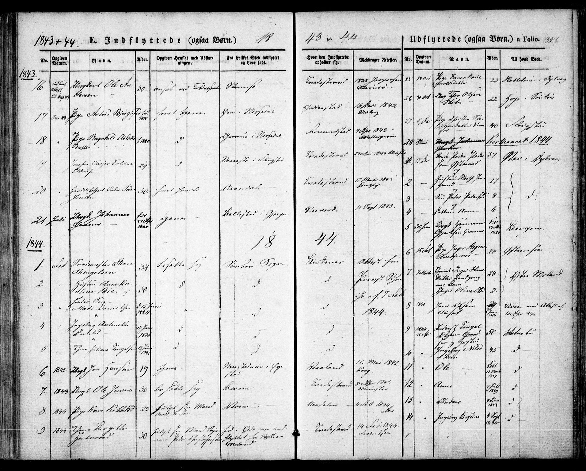 Holt sokneprestkontor, AV/SAK-1111-0021/F/Fa/L0007: Parish register (official) no. A 7, 1836-1848, p. 328