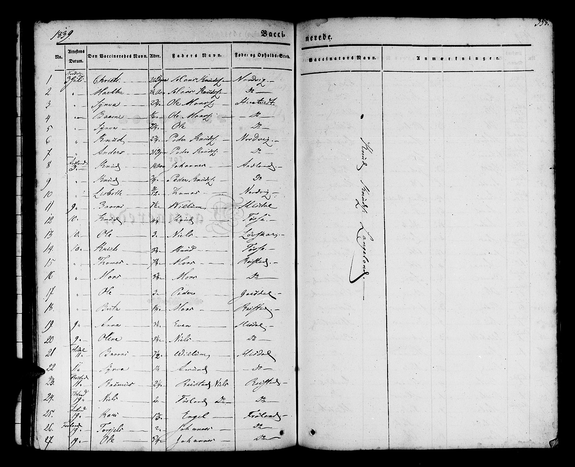 Os sokneprestembete, AV/SAB-A-99929: Parish register (official) no. A 15, 1839-1851, p. 358