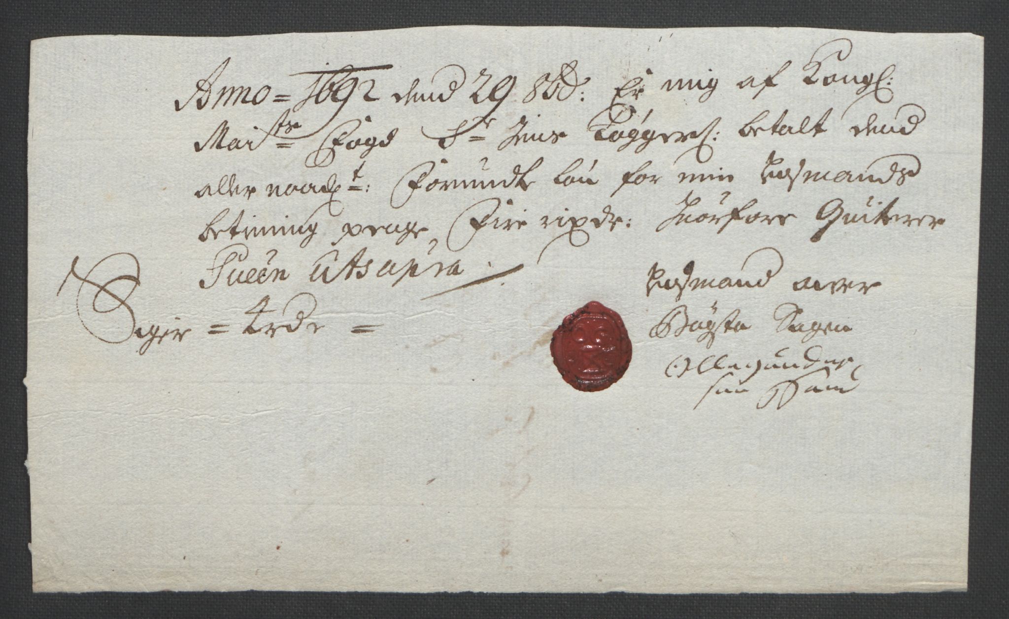 Rentekammeret inntil 1814, Reviderte regnskaper, Fogderegnskap, AV/RA-EA-4092/R53/L3420: Fogderegnskap Sunn- og Nordfjord, 1691-1692, p. 264