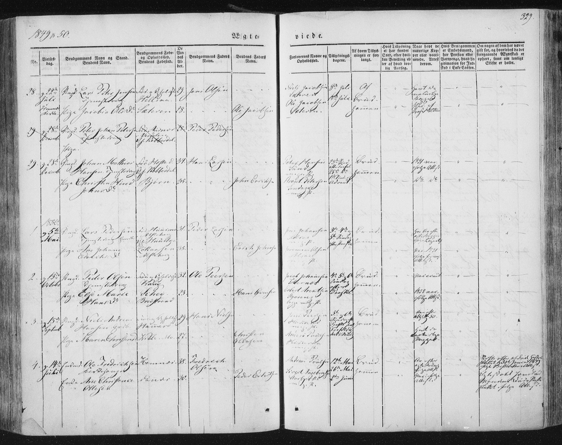 Ministerialprotokoller, klokkerbøker og fødselsregistre - Nordland, AV/SAT-A-1459/838/L0549: Parish register (official) no. 838A07, 1840-1854, p. 329