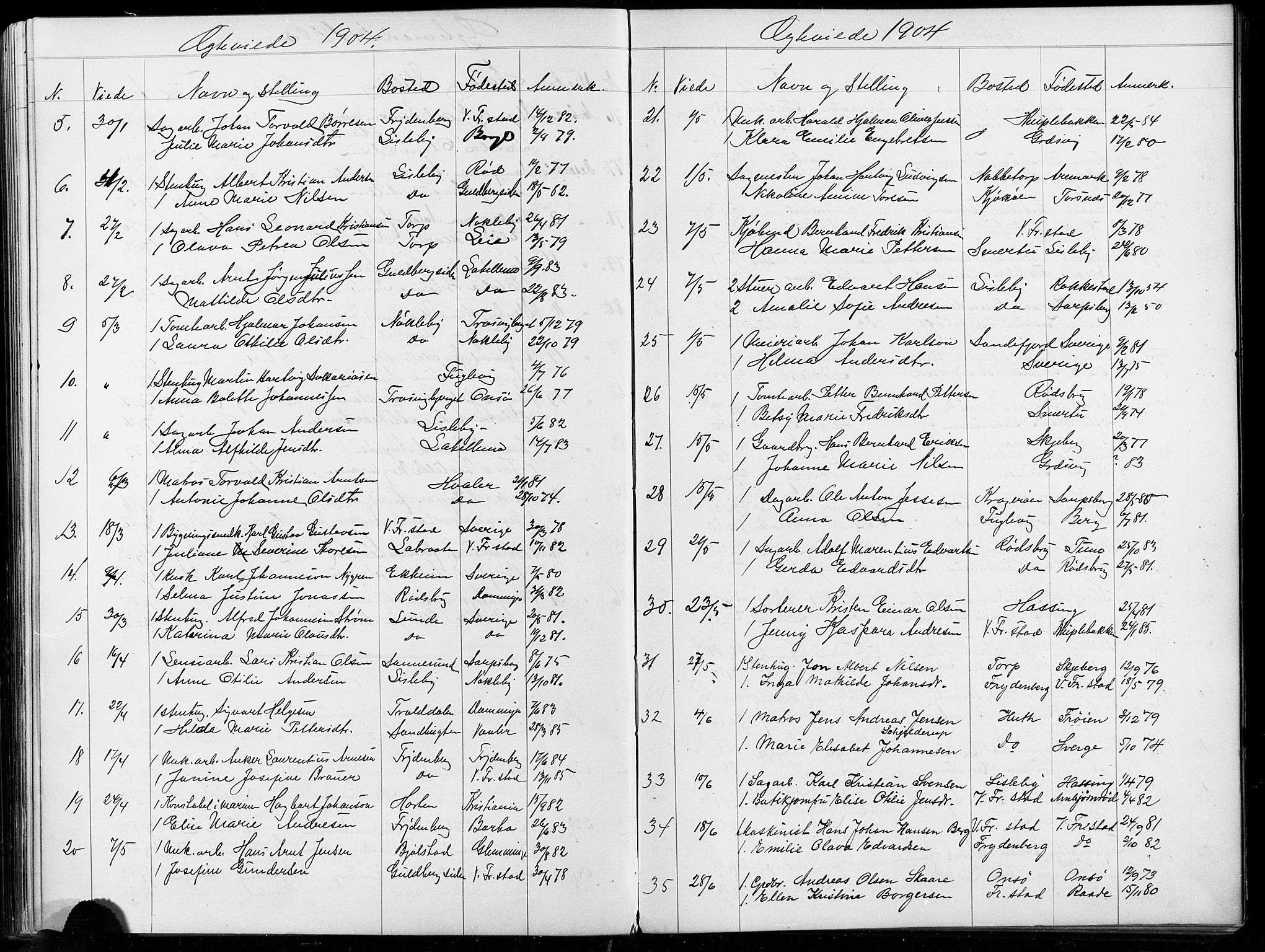 Glemmen prestekontor Kirkebøker, AV/SAO-A-10908/G/Ga/L0006: Parish register (copy) no. 6, 1894-1908