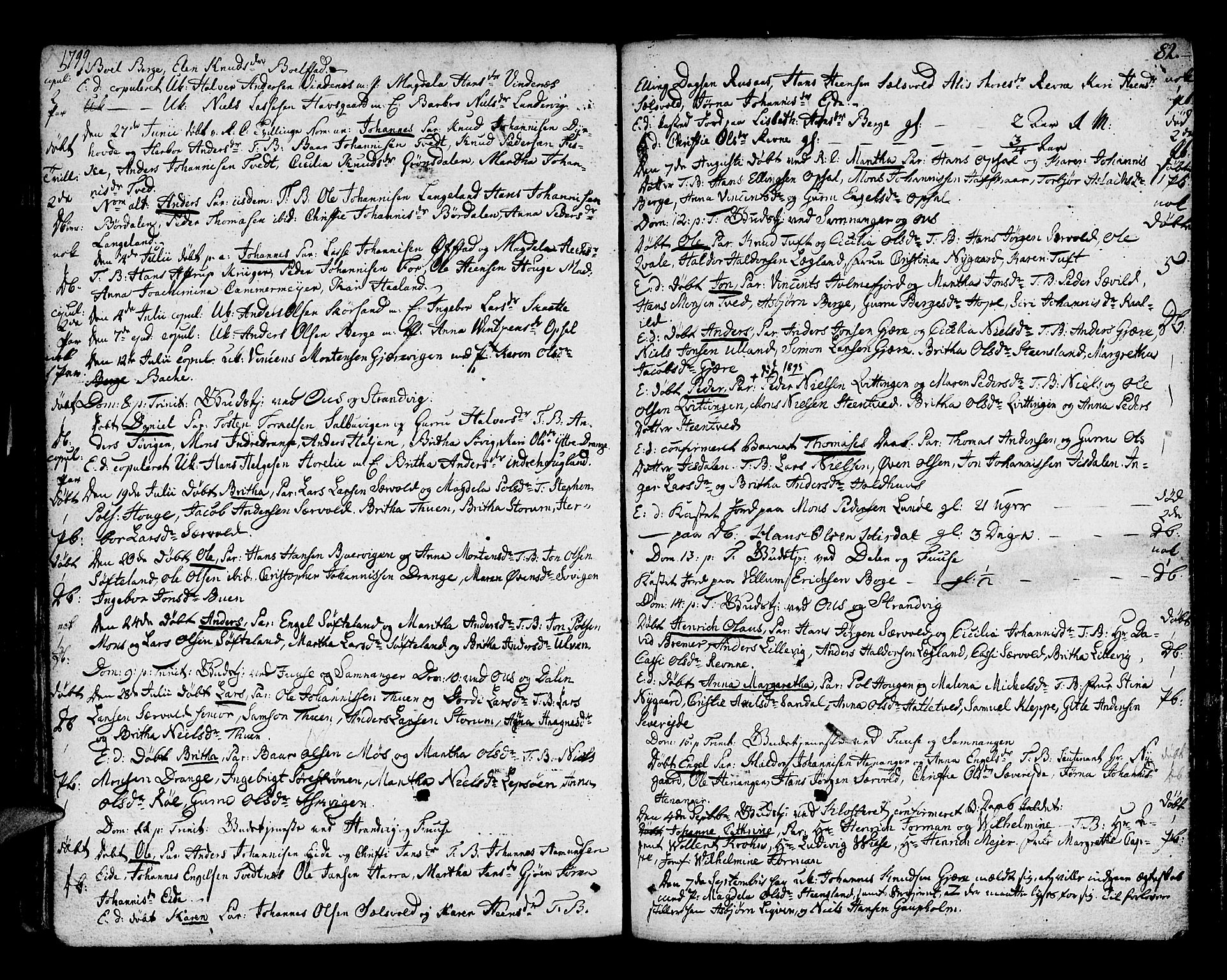 Os sokneprestembete, AV/SAB-A-99929: Parish register (official) no. A 11, 1789-1815, p. 82