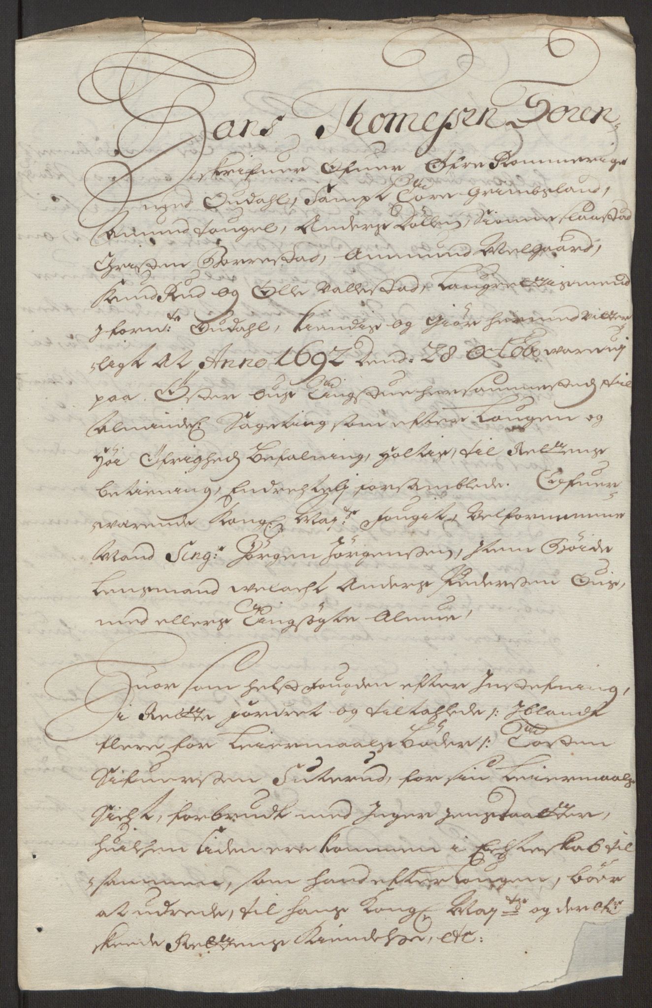 Rentekammeret inntil 1814, Reviderte regnskaper, Fogderegnskap, AV/RA-EA-4092/R13/L0830: Fogderegnskap Solør, Odal og Østerdal, 1692, p. 183