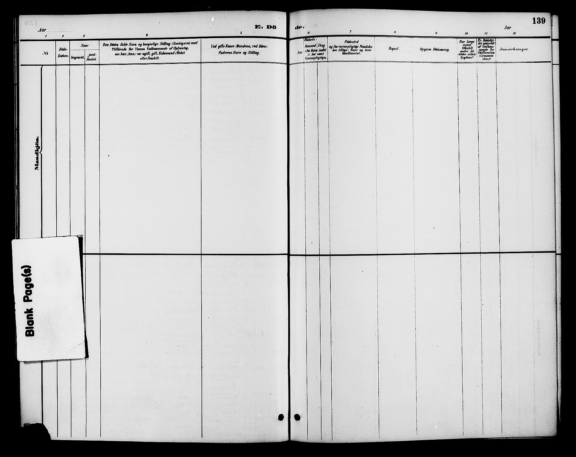 Gjerstad sokneprestkontor, AV/SAK-1111-0014/F/Fa/Faa/L0009: Parish register (official) no. A 9, 1885-1890, p. 139