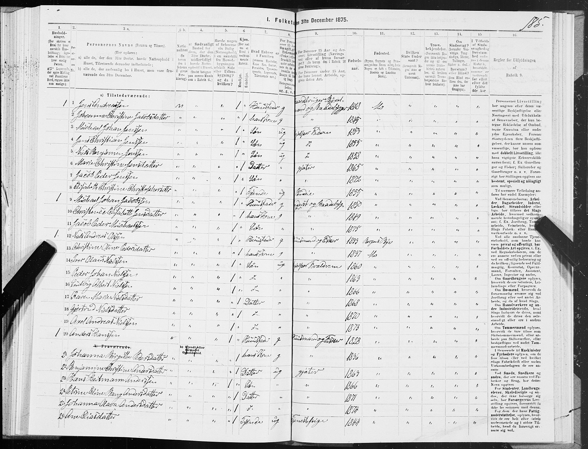 SAT, 1875 census for 1833P Mo, 1875, p. 1185