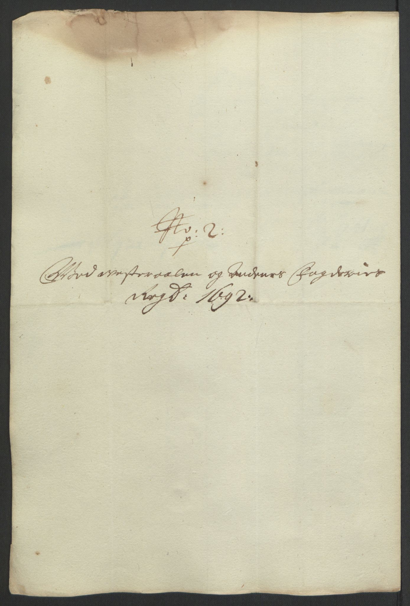 Rentekammeret inntil 1814, Reviderte regnskaper, Fogderegnskap, AV/RA-EA-4092/R67/L4676: Fogderegnskap Vesterålen, Andenes og Lofoten, 1691-1693, p. 133