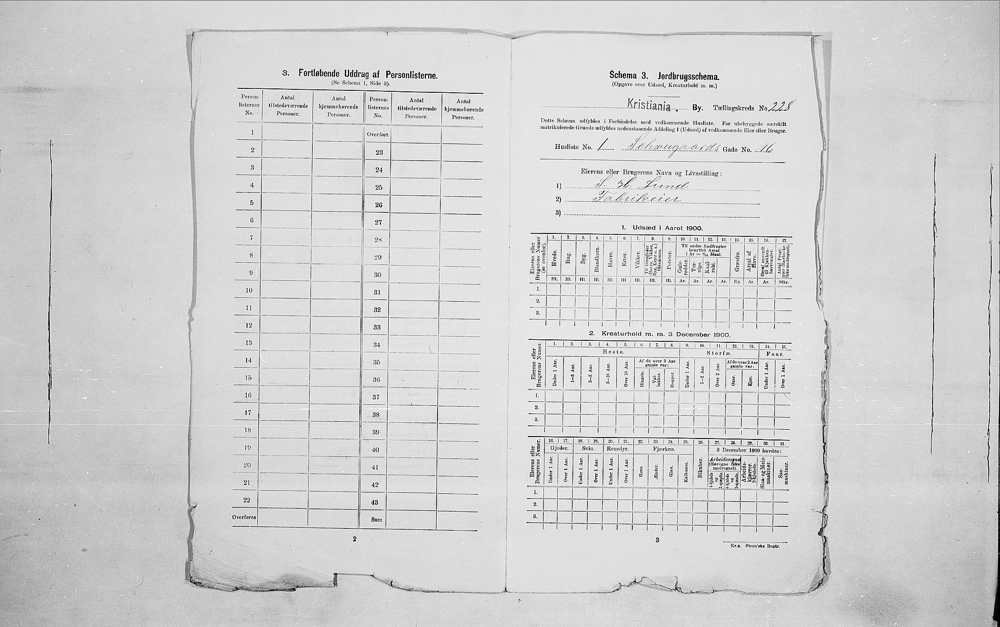 SAO, 1900 census for Kristiania, 1900, p. 80773