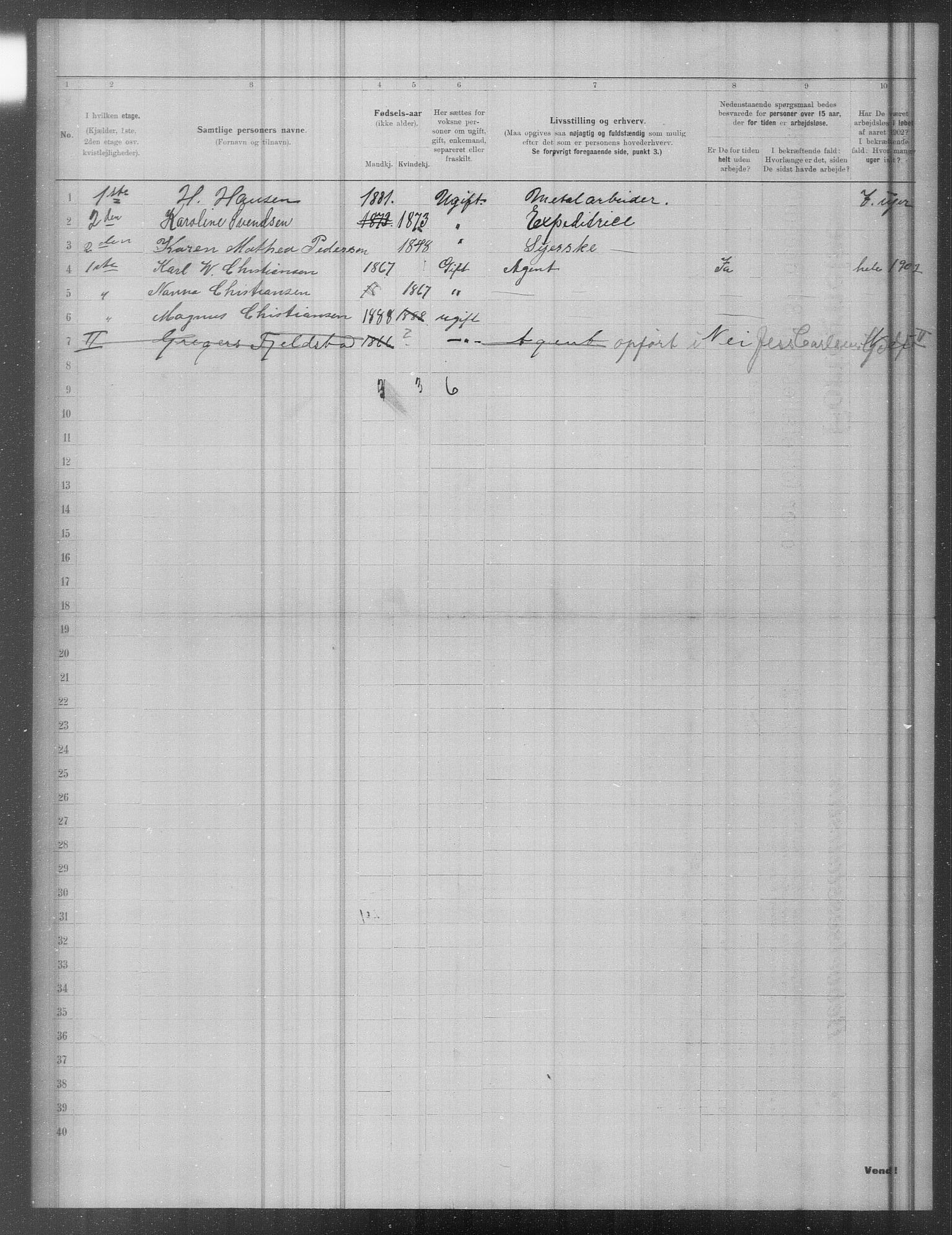 OBA, Municipal Census 1902 for Kristiania, 1902, p. 19894