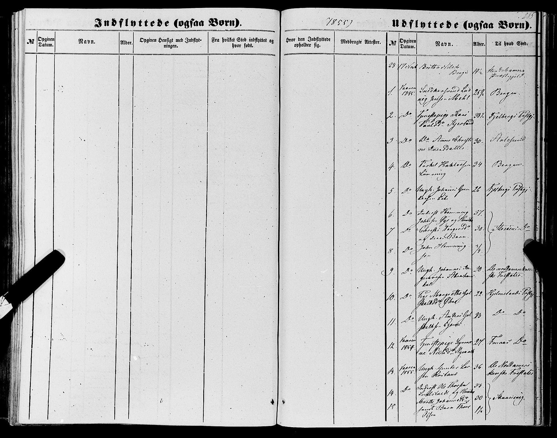 Kvinnherad sokneprestembete, SAB/A-76401/H/Haa: Parish register (official) no. A 8, 1854-1872, p. 265