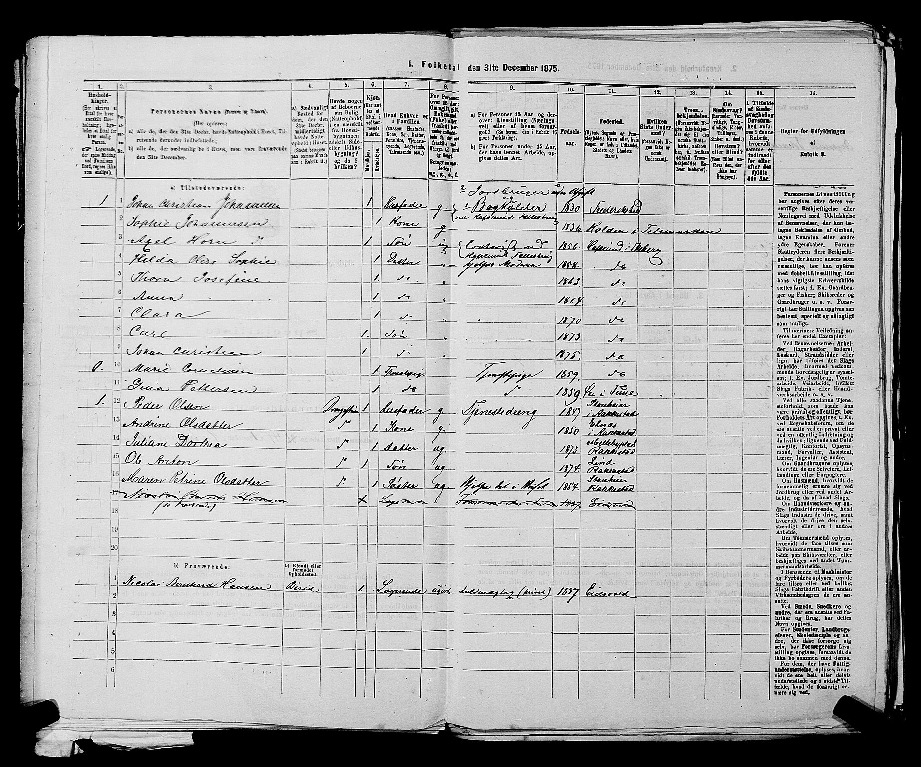 RA, 1875 census for 0115P Skjeberg, 1875, p. 1355