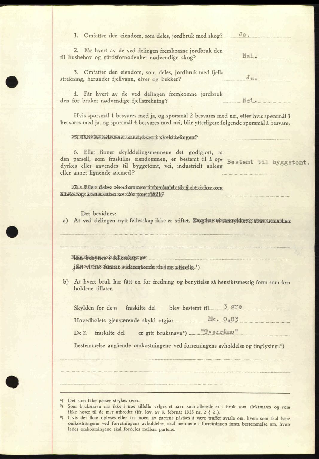 Salten sorenskriveri, SAT/A-4578/1/2/2C: Mortgage book no. A14-15, 1943-1945, Diary no: : 2526/1944