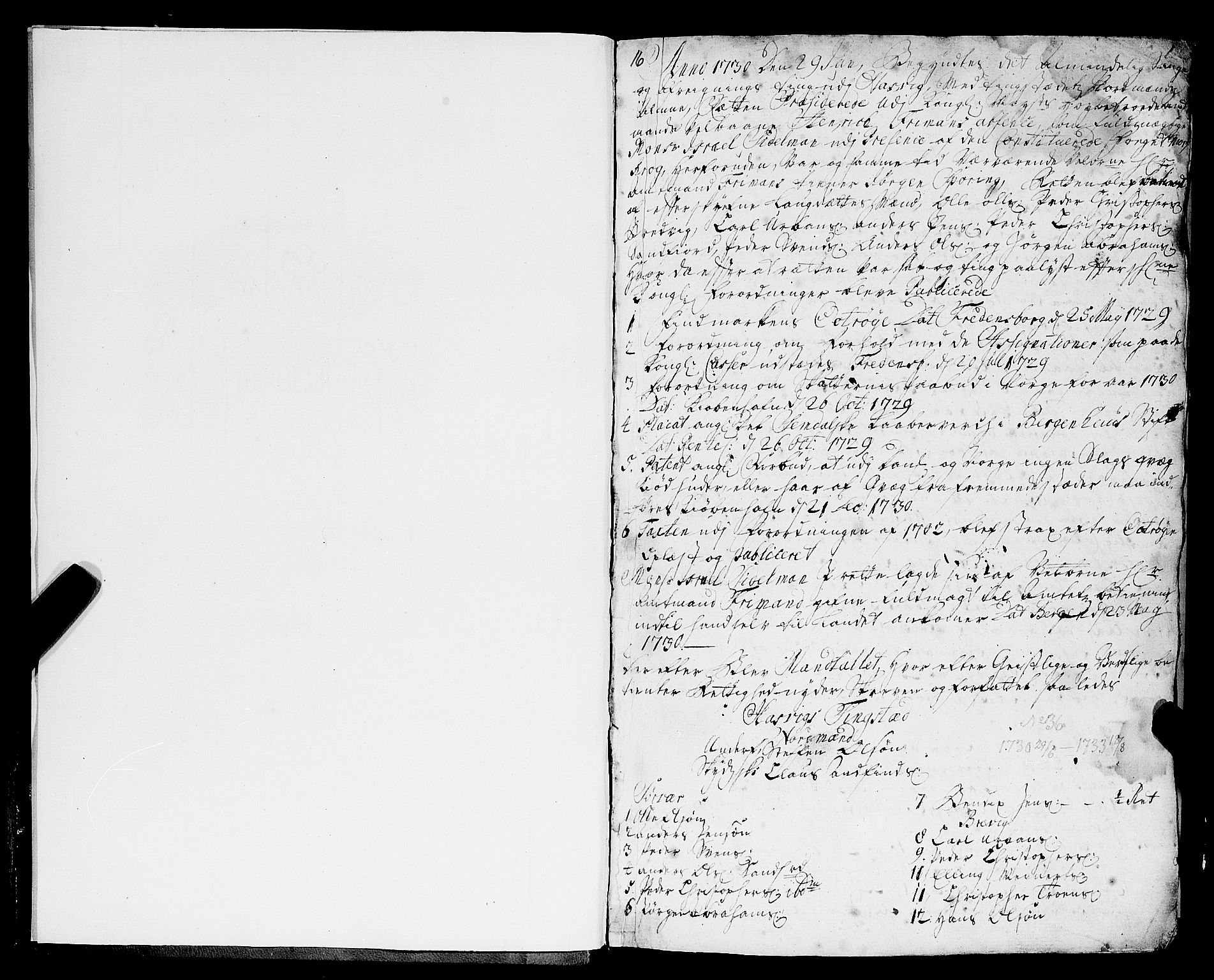Finnmark sorenskriveri, SATØ/S-0053/F/Fa/L0040: Justisprotokoller. Duplikat, 1730-1733, p. 0b-1a