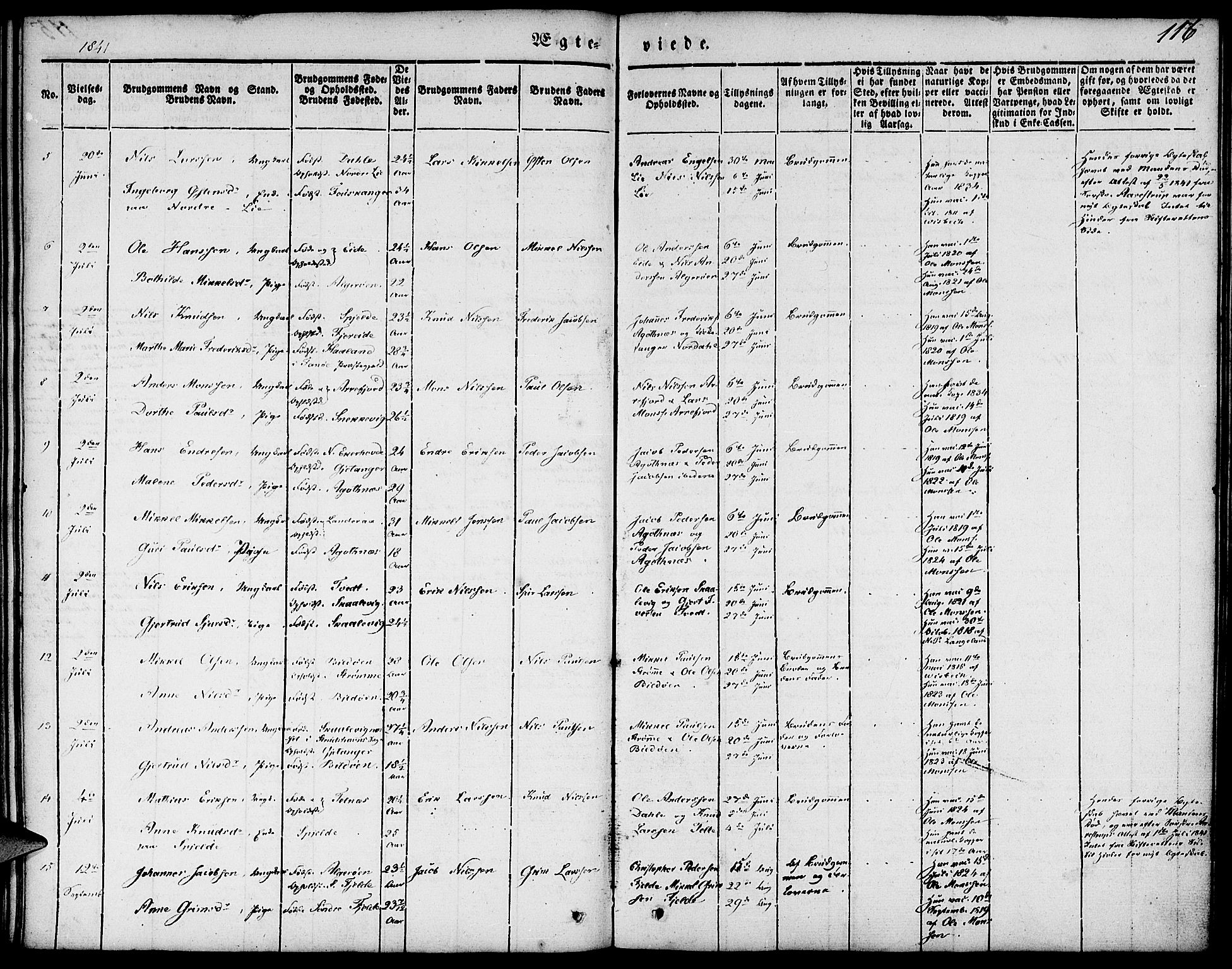 Fjell sokneprestembete, SAB/A-75301/H/Haa: Parish register (official) no. A 1, 1835-1850, p. 116