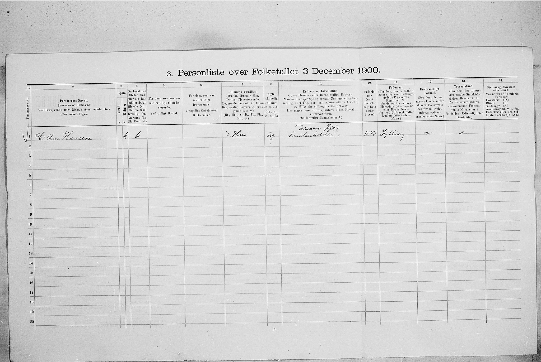 SAO, 1900 census for Kristiania, 1900, p. 68524